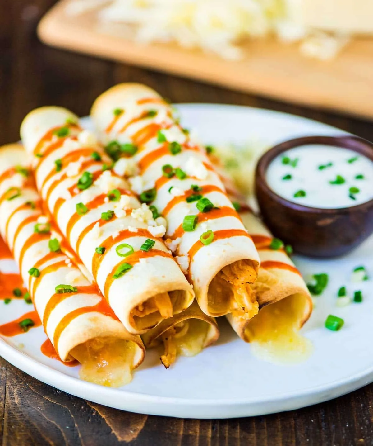 Slow Cooker Buffalo Chicken Taquitos