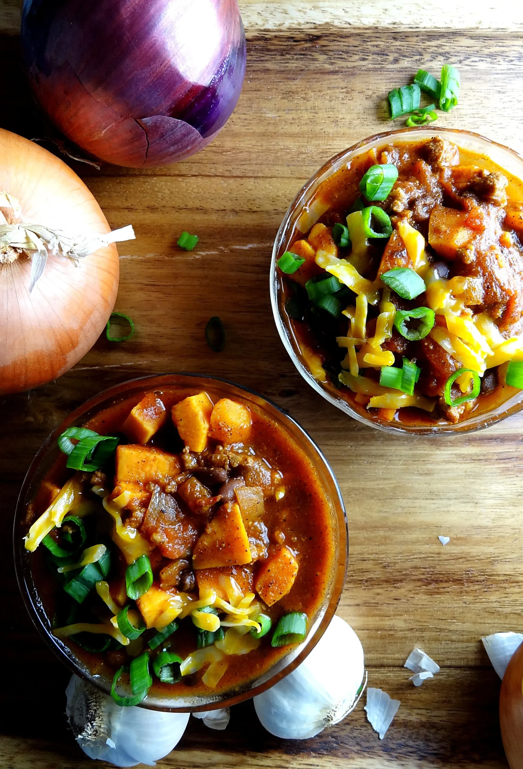 Slow Cooker Chili with Chicken and Sweet Potato