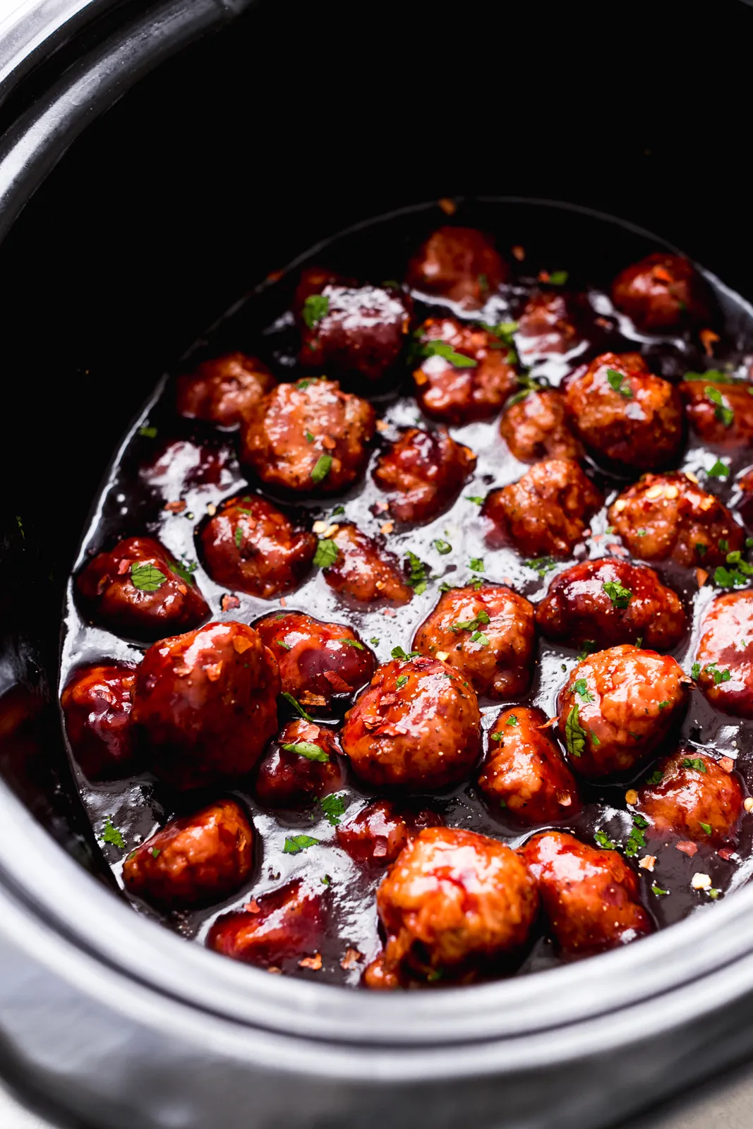Slow Cooker Chipotle BBQ Meatballs