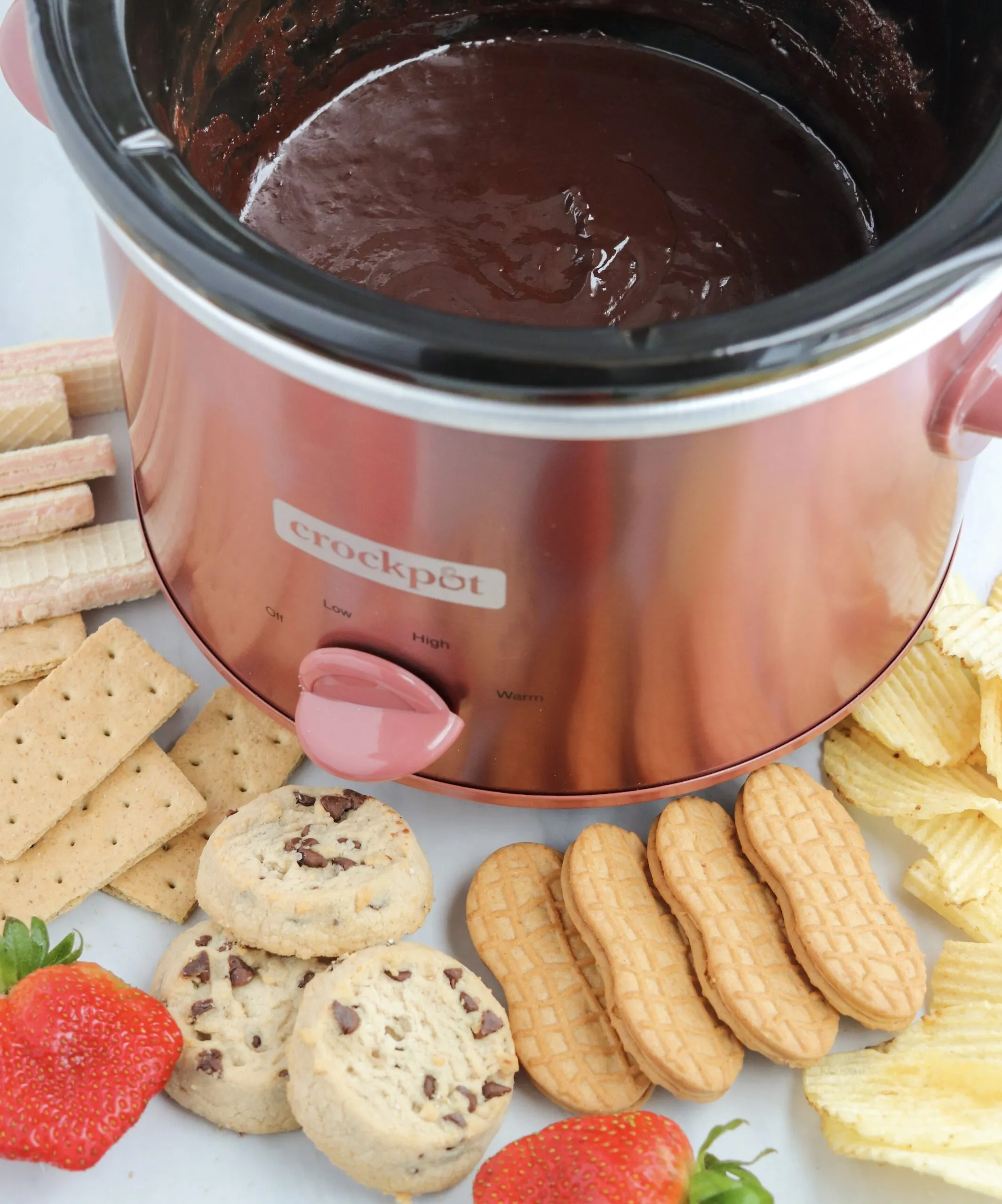 Slow Cooker Chocolate Fondue