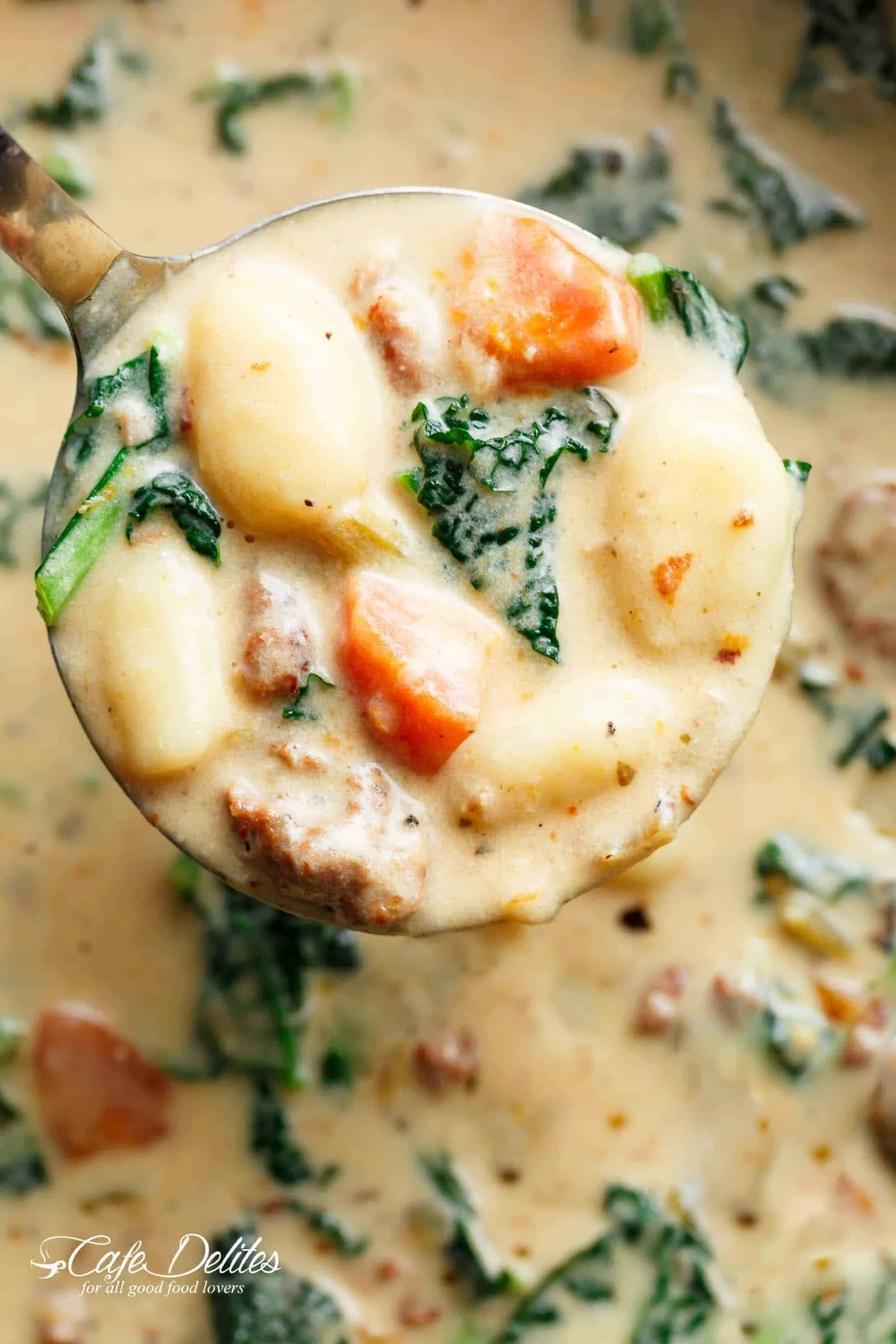 Slow Cooker Creamy Sausage Gnocchi Soup