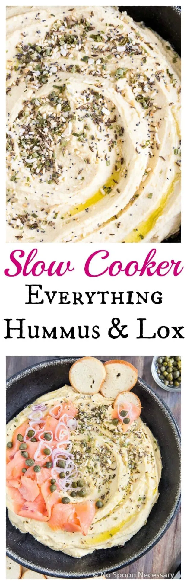 Slow Cooker Everything Hummus and Lox