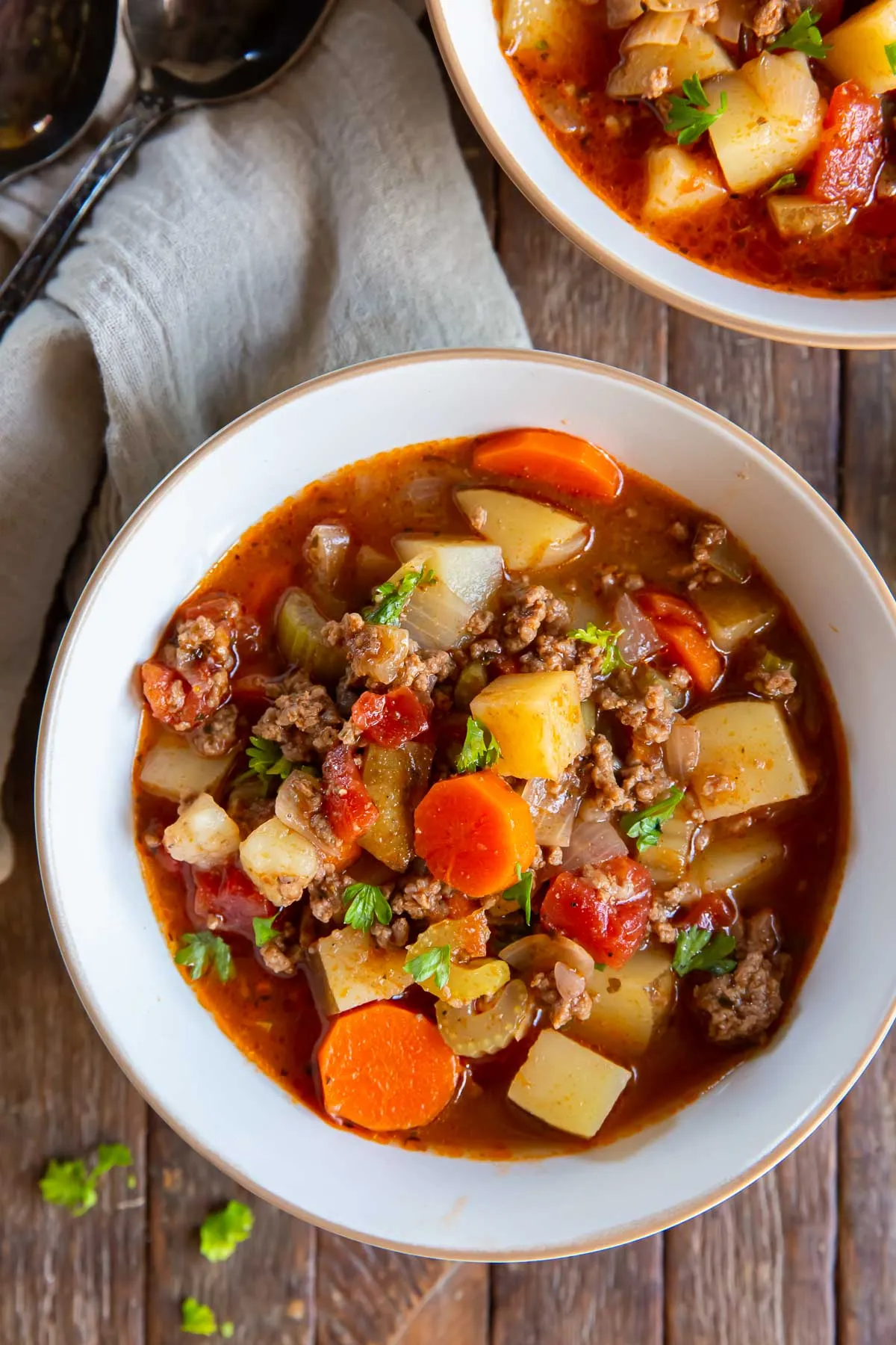 Slow Cooker Hamburger Potato Soup