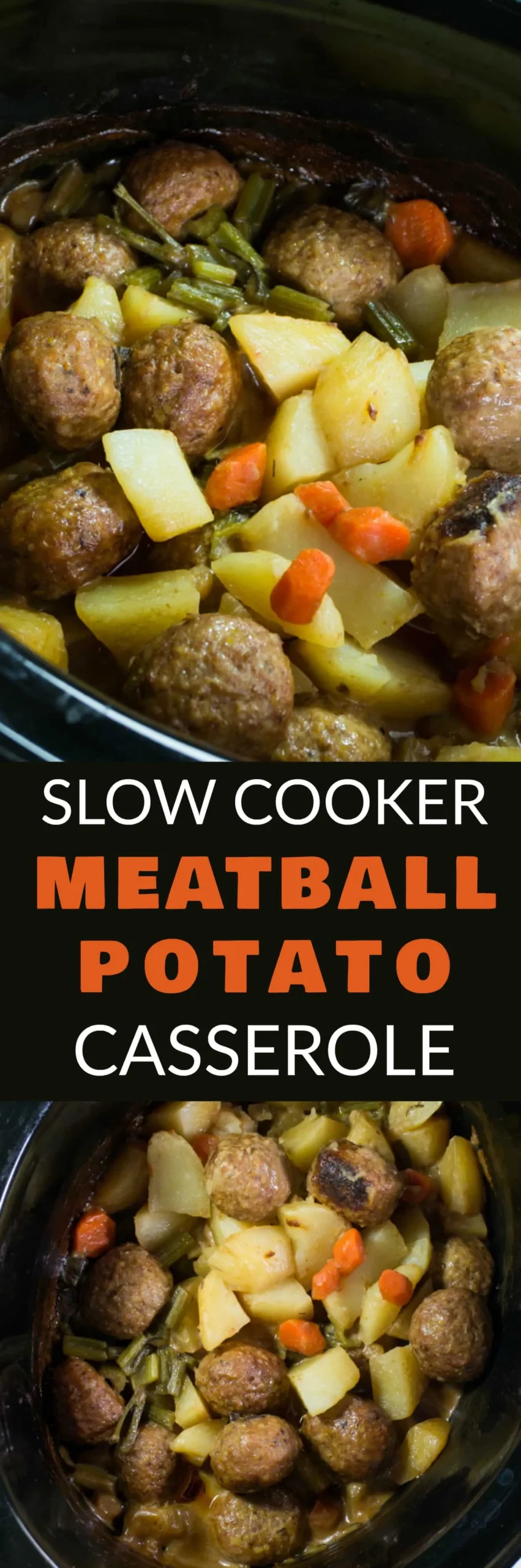 Slow Cooker Meatball Potato Casserole