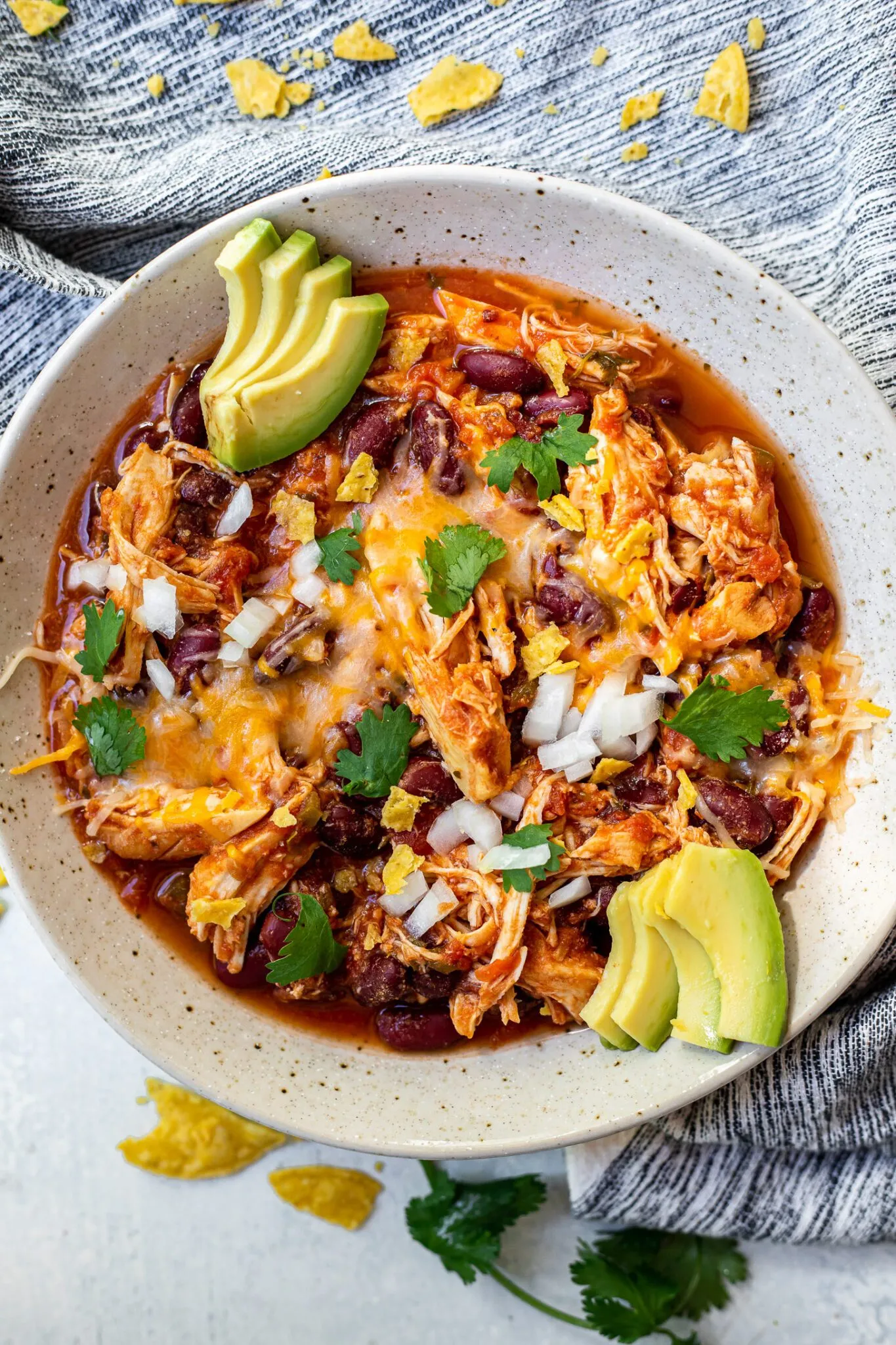 Slow Cooker Mexican Style Chicken Chili
