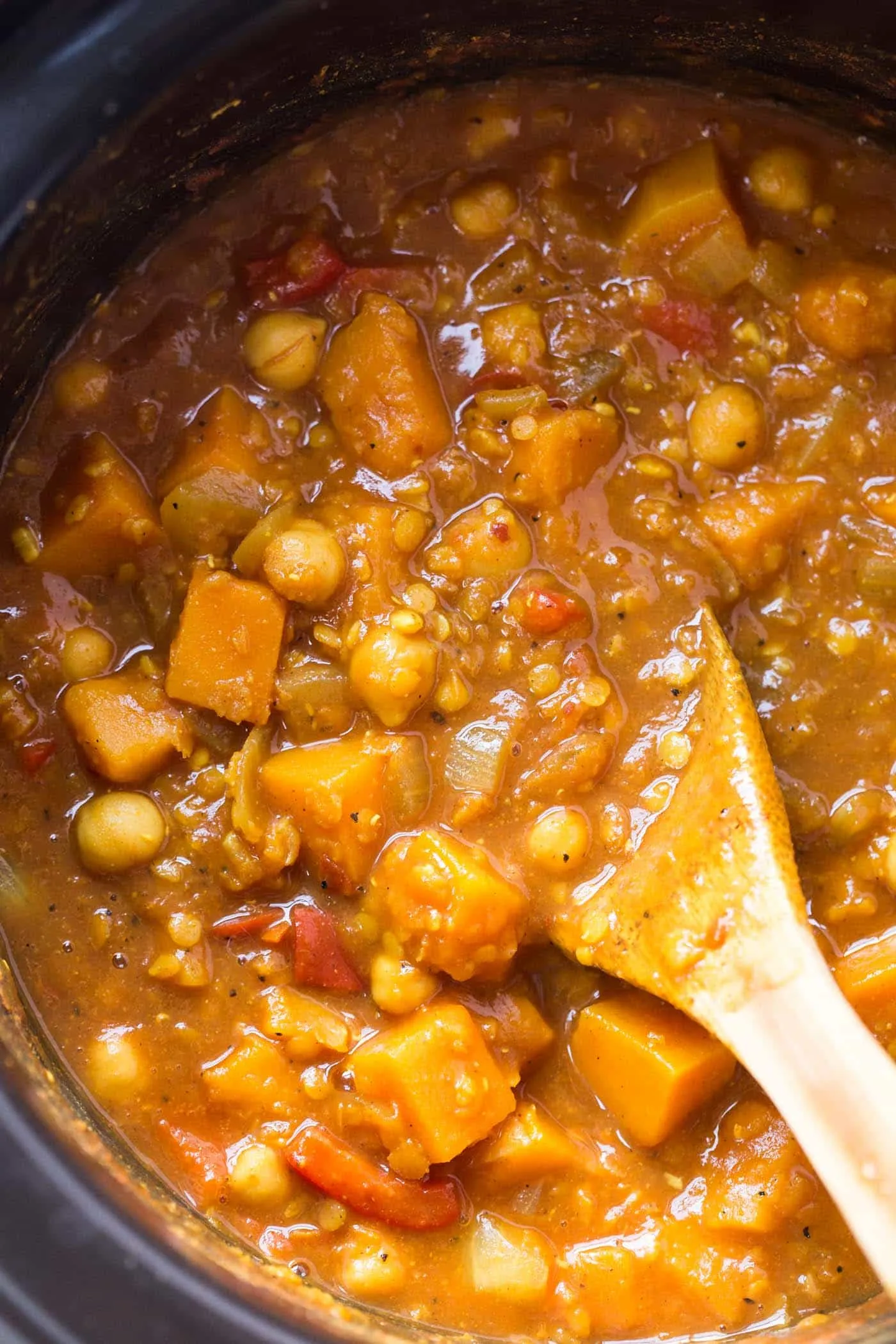 Slow Cooker Moroccan Chickpea and Vegetable Stew