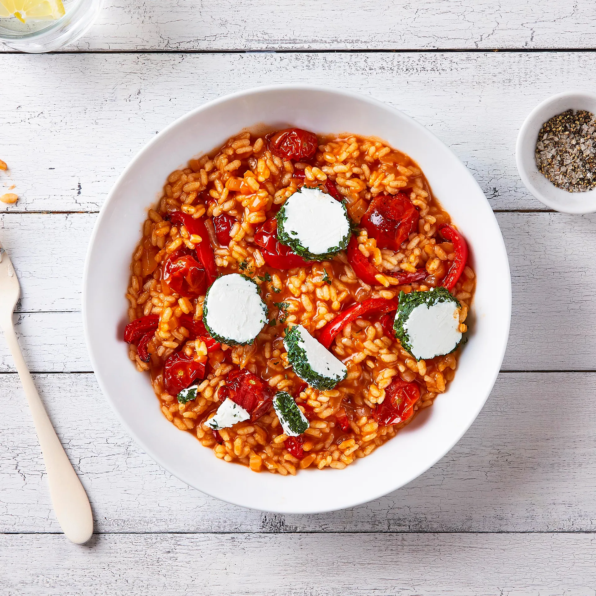Slow Cooker Red Pepper Risotto