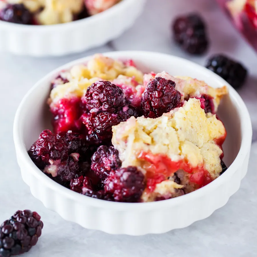 Small Batch Cherry Berry Cobbler
