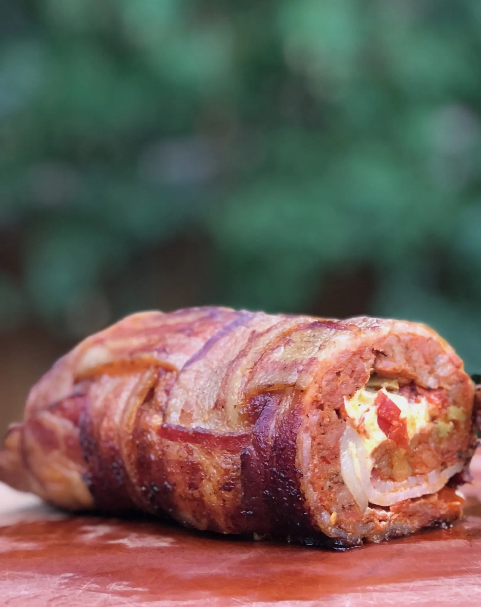 Smoked Bacon Wrapped Meatloaf