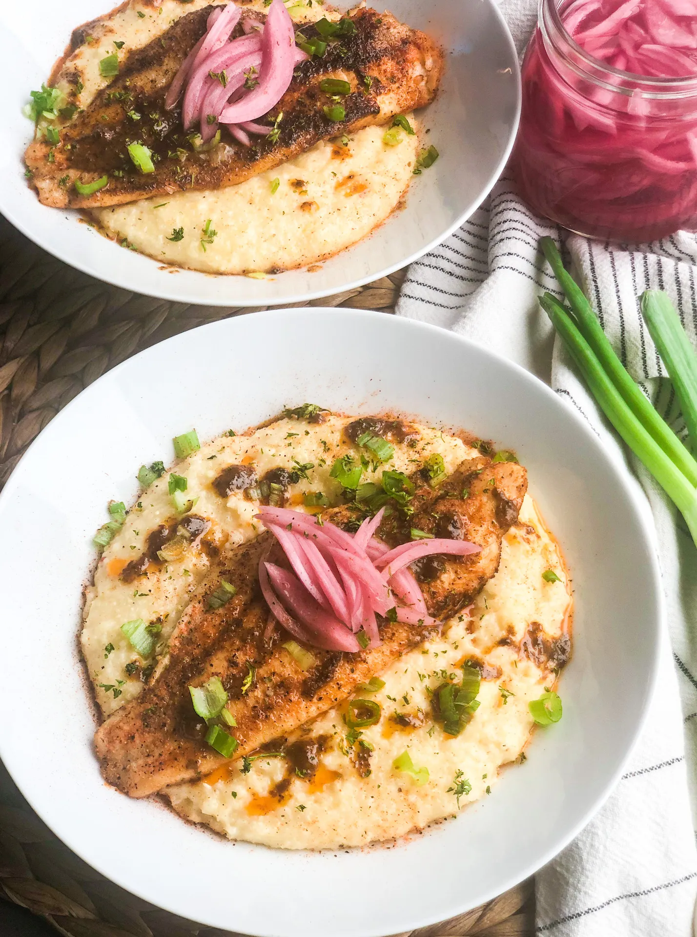 Smoked Catfish and Cheese Grits