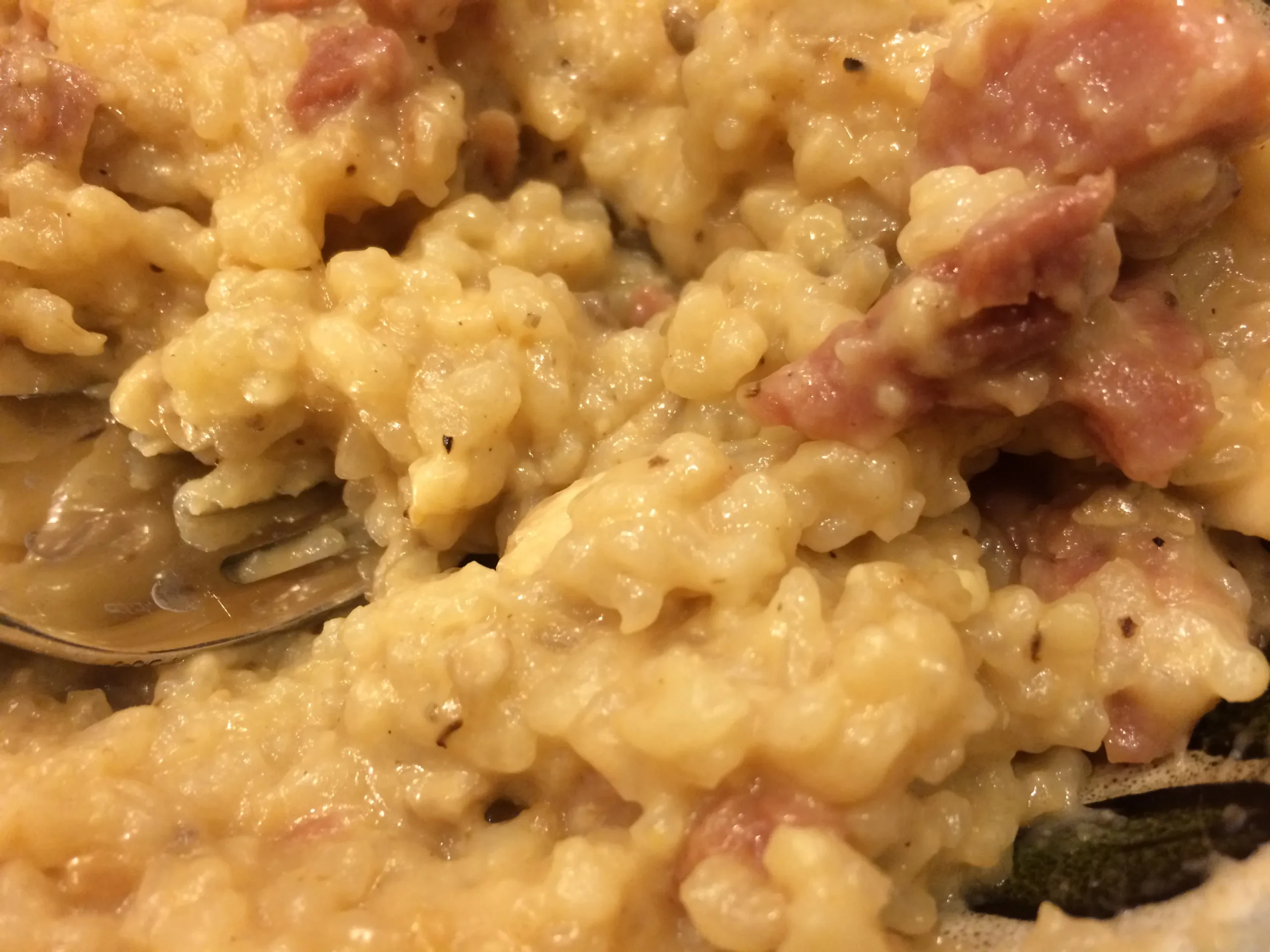 Smoked Ham and Mushroom Risotto