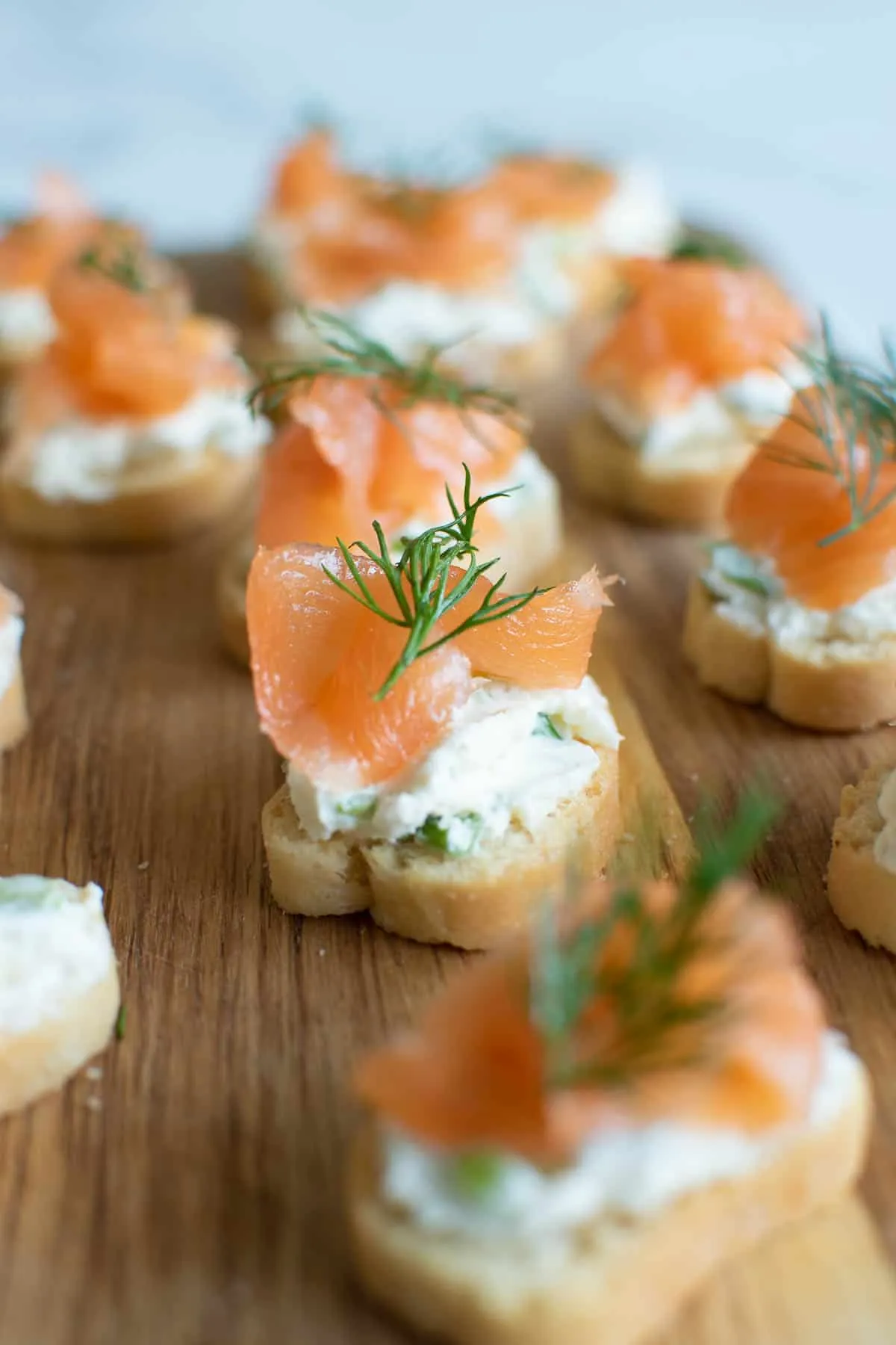Smoked Salmon Blini Canapes
