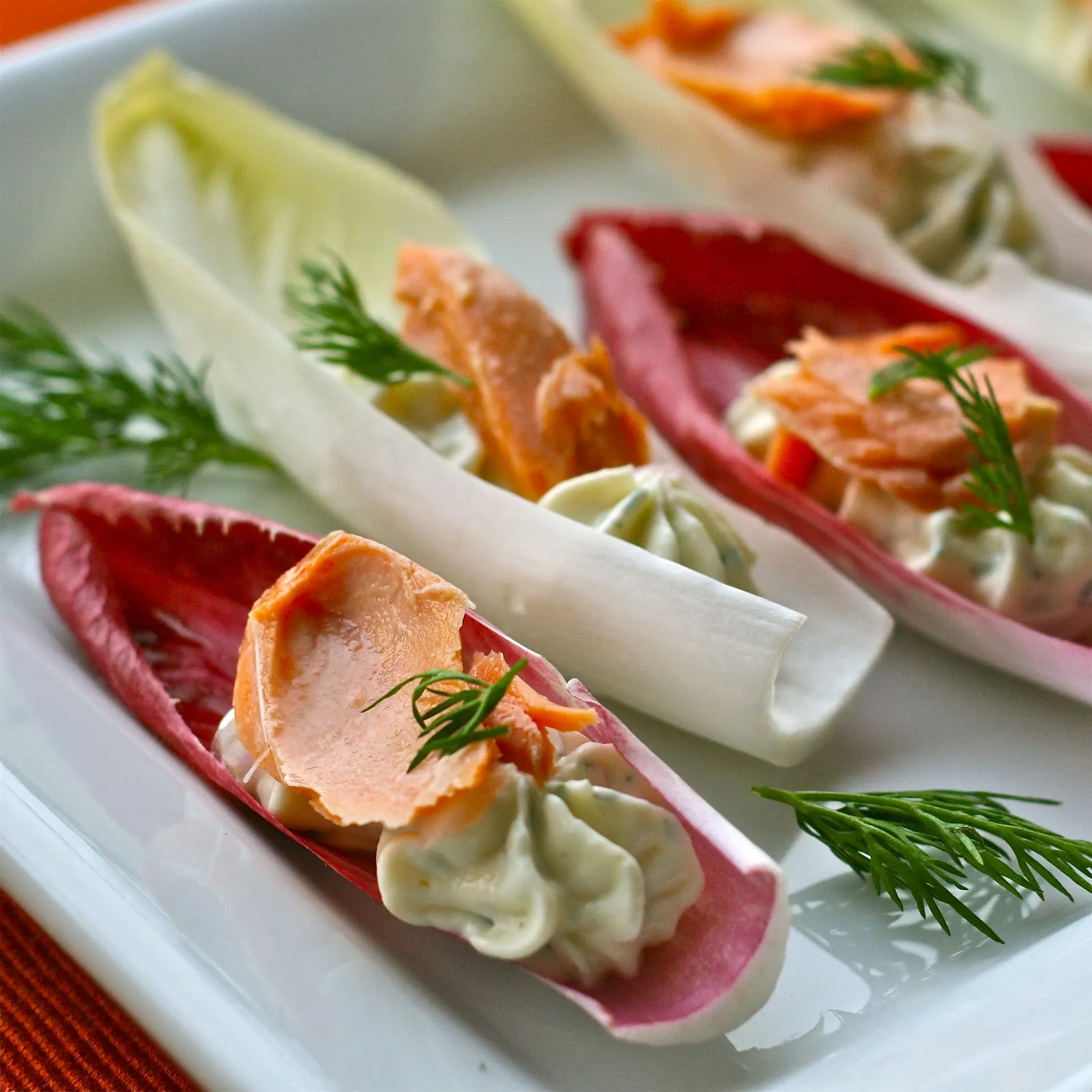 Smoked Salmon Endive Boats