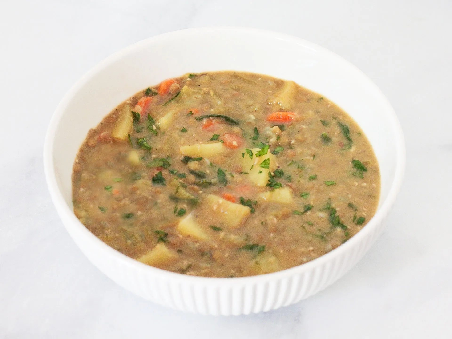 Smoky Lentil and Potato Soup