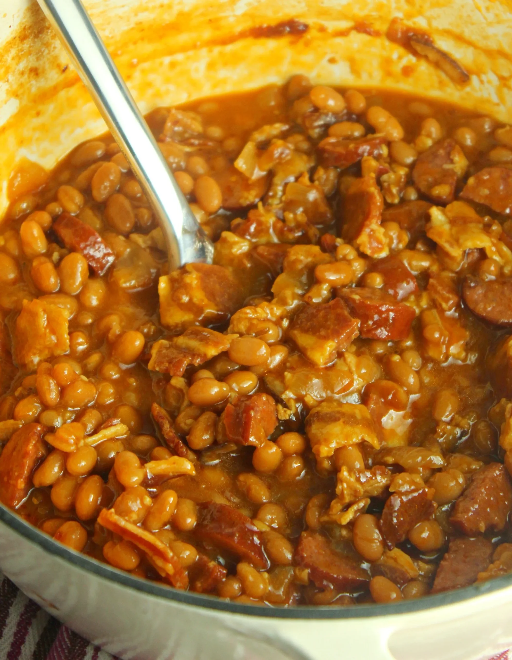 Smoky Sausage and Beans