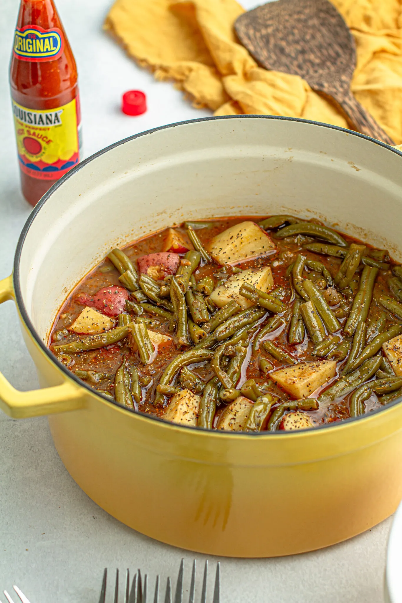 Smothered Cajun Green Beans