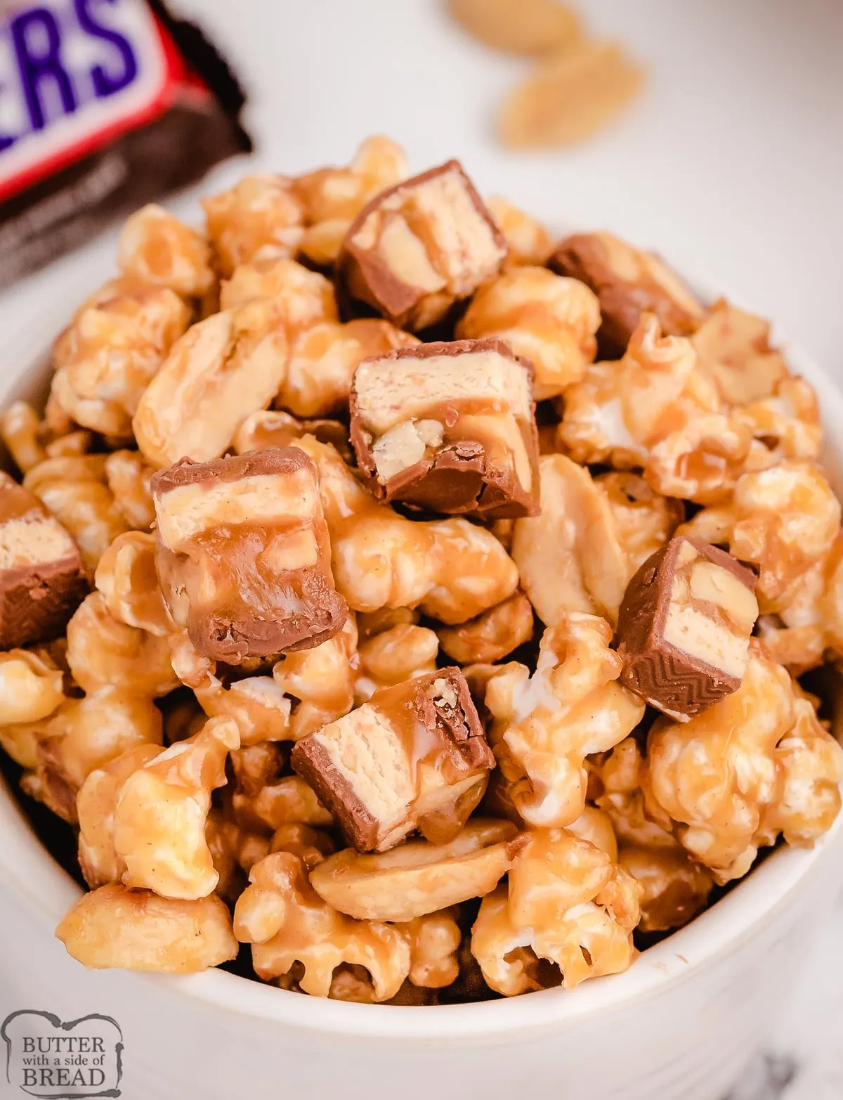 Snickers Peanut Butter Popcorn
