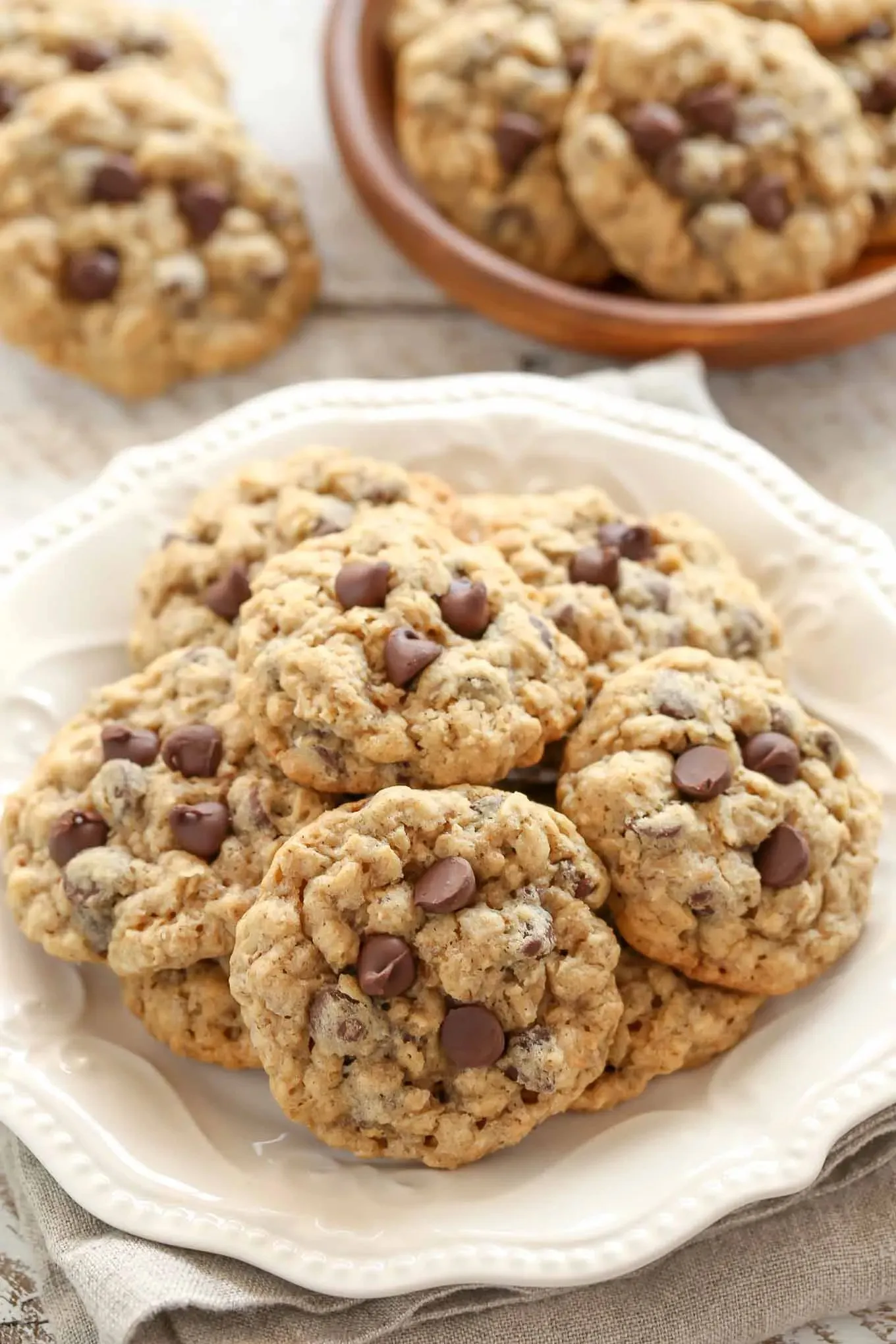 Soft Batch Oatmeal Chocolate Chip Cookies