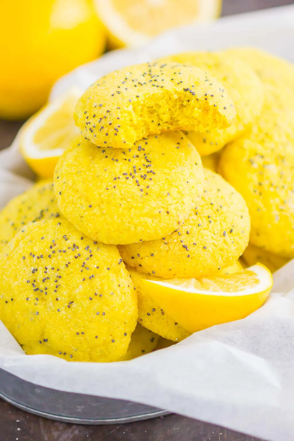 Soft and Chewy Lemon Poppy Seed Cookies