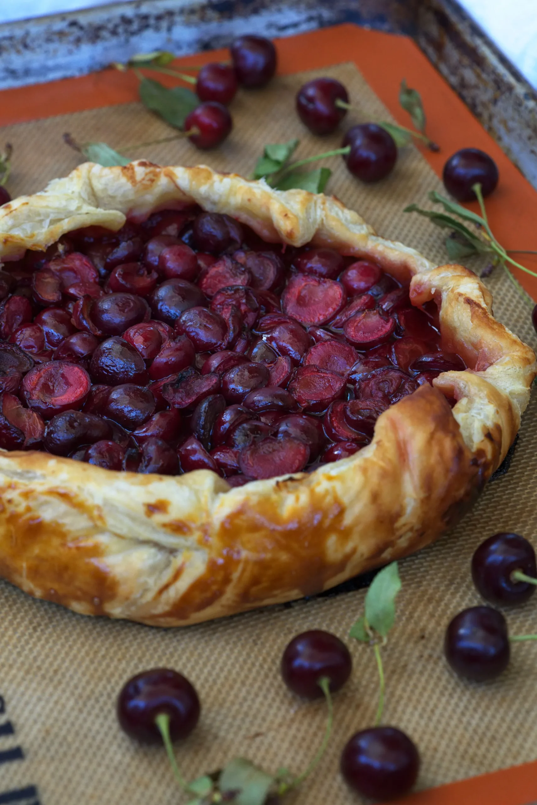 Sour Cherry Honey Galette