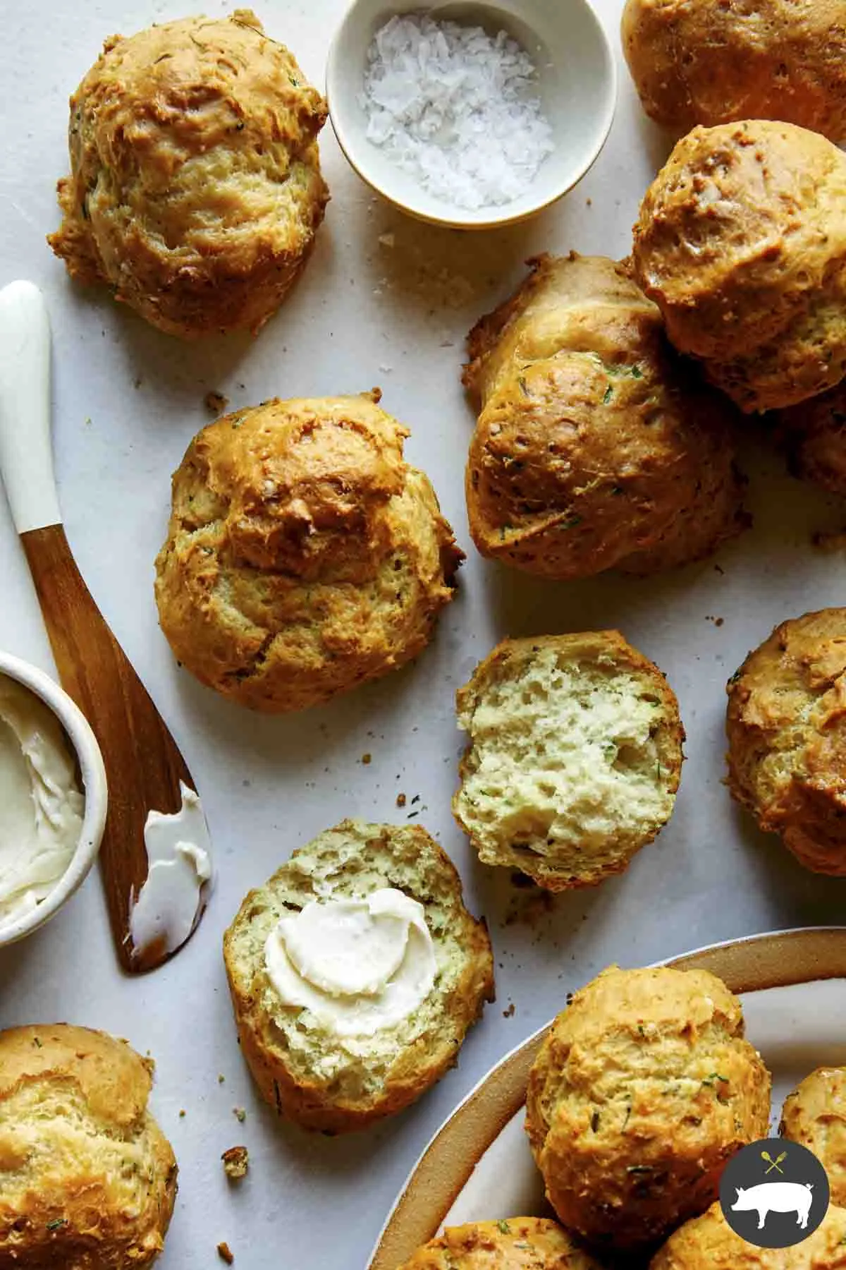 Sour Cream and Chive Drop Biscuits
