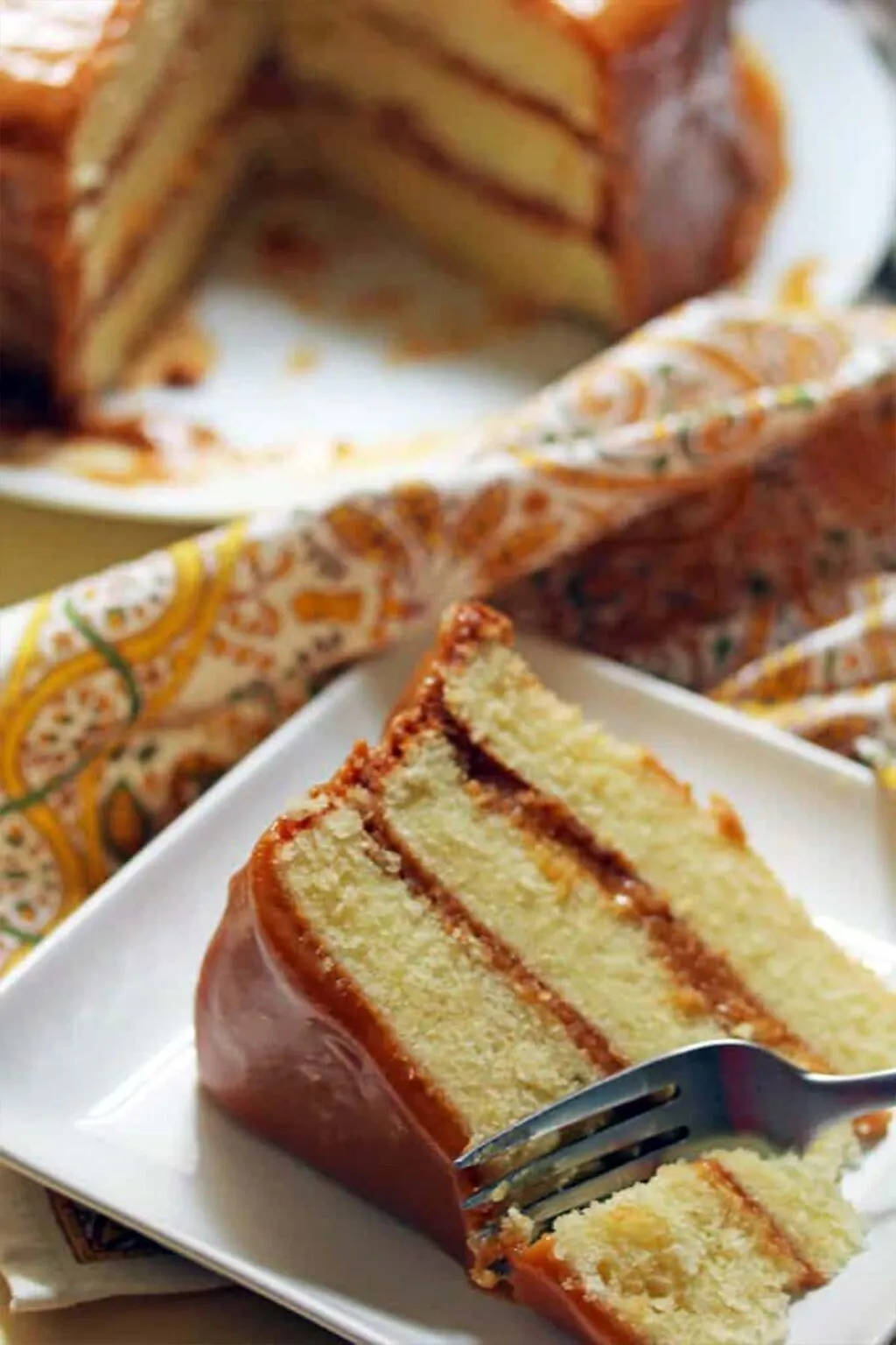 Southern Caramel Cake with Jack Daniels