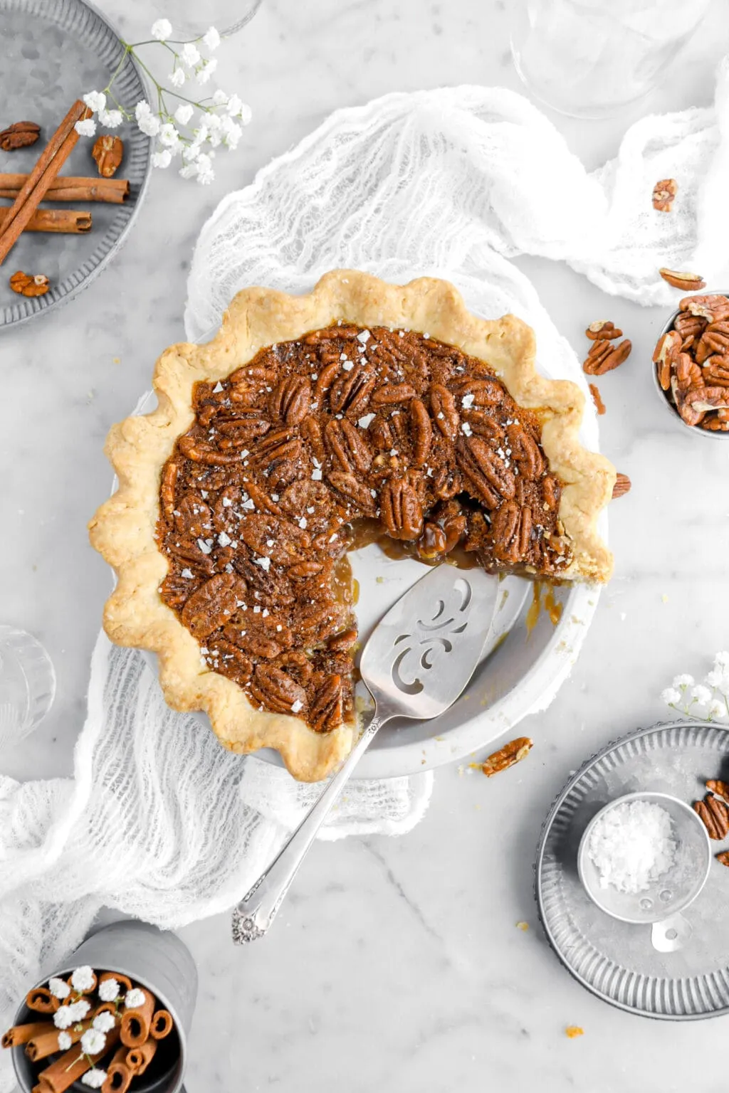 Southern Style Cinnamon Maple Pecan Pie