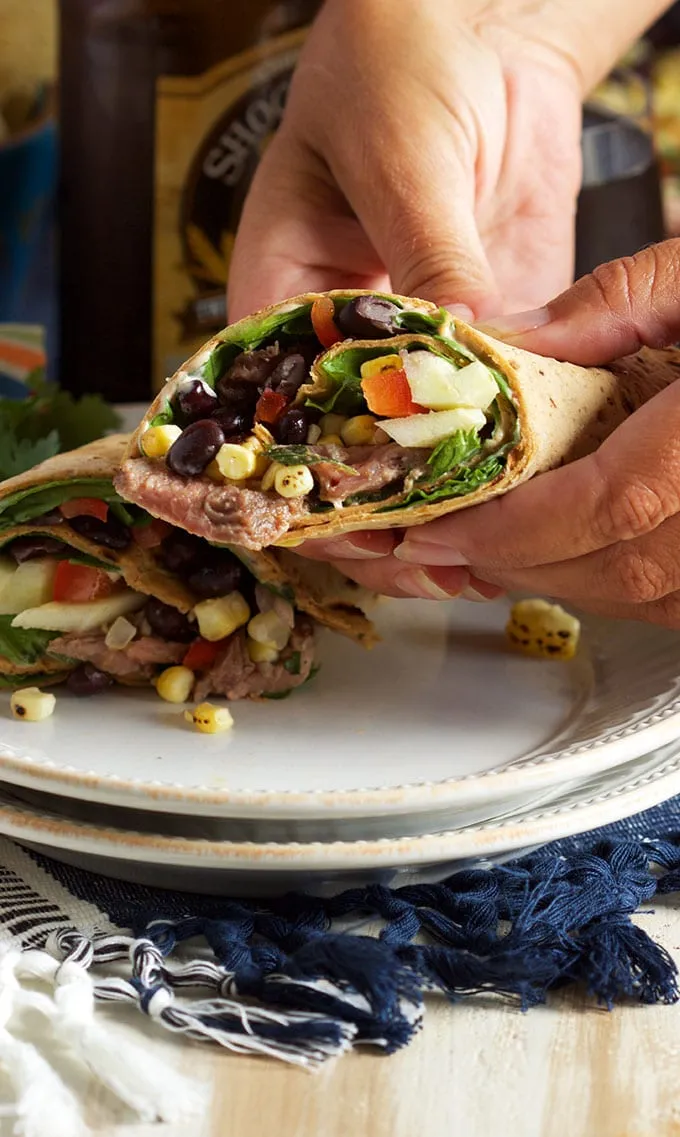 Southwest Style Steak Wrap