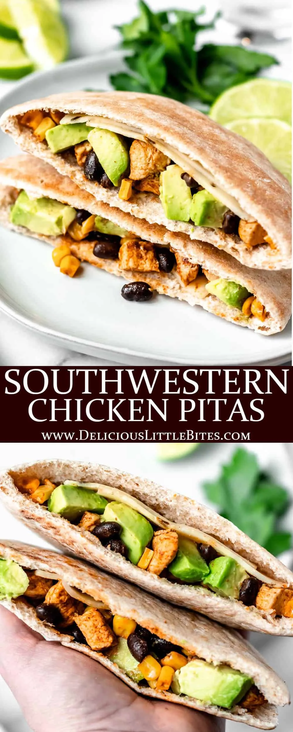 Southwestern Chicken Pita Pockets