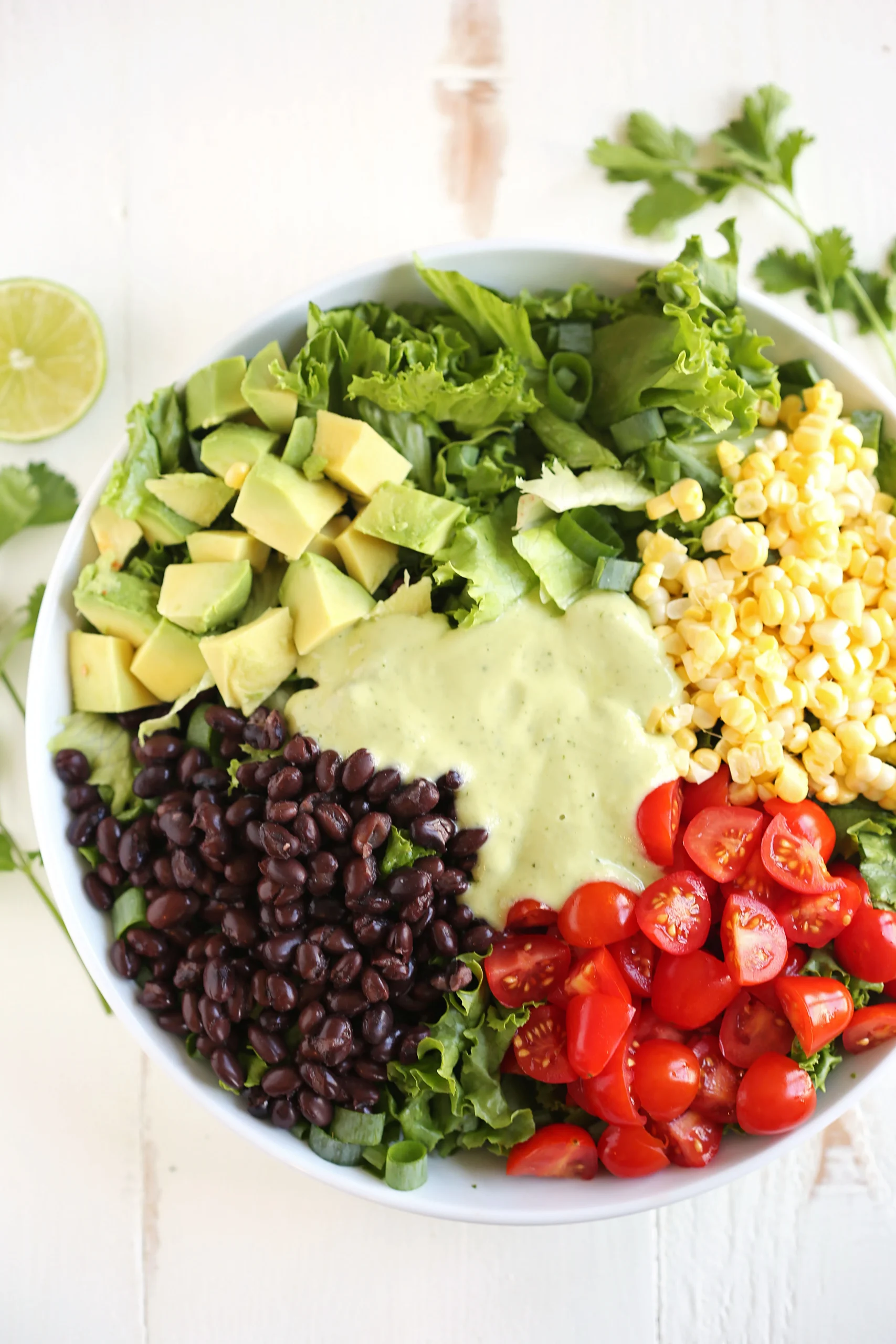 Southwestern Pasta Salad with Creamy Avocado Dressing