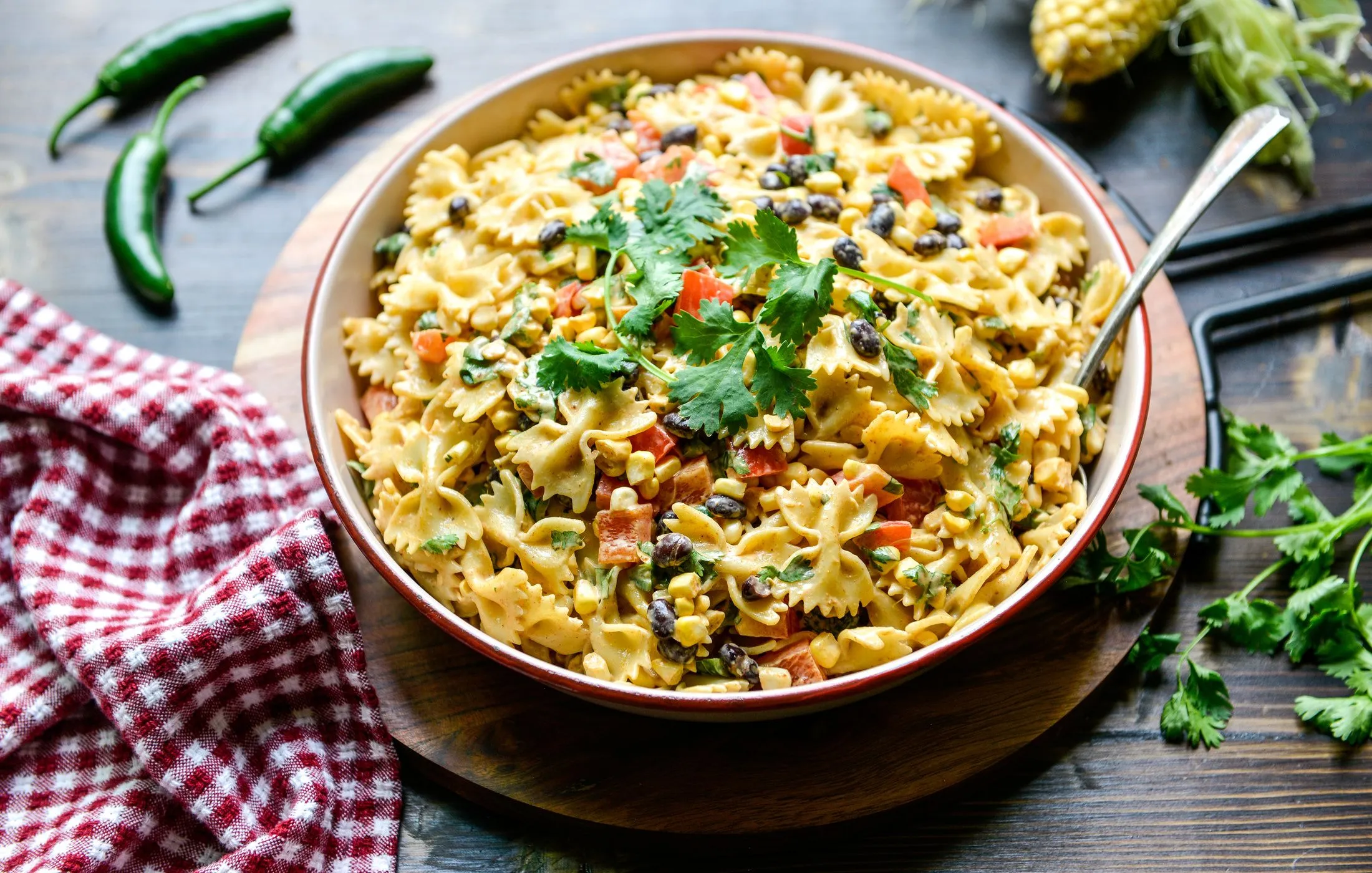 Southwestern Pasta and Beans