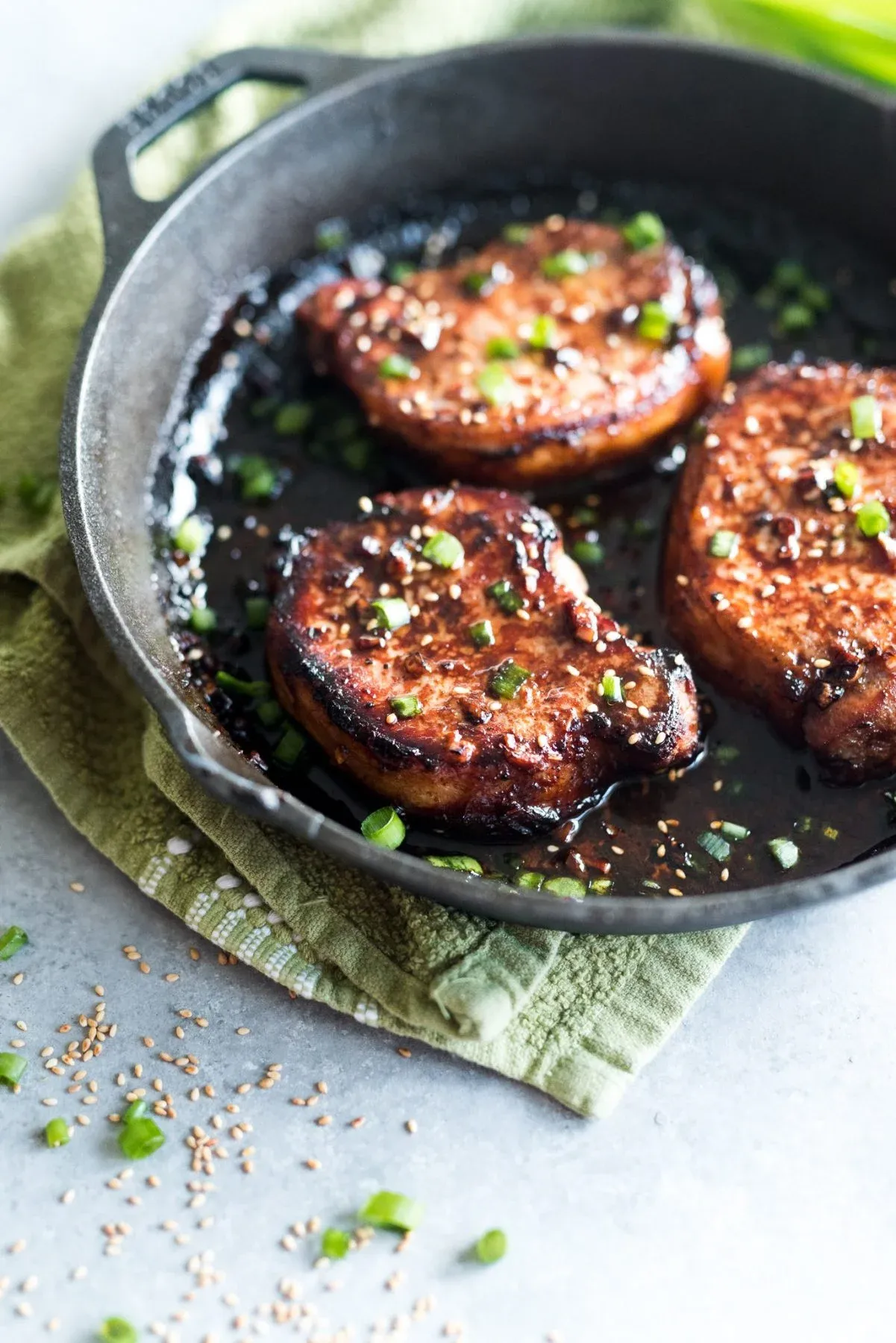Soy and Ginger Glazed Pork Chops