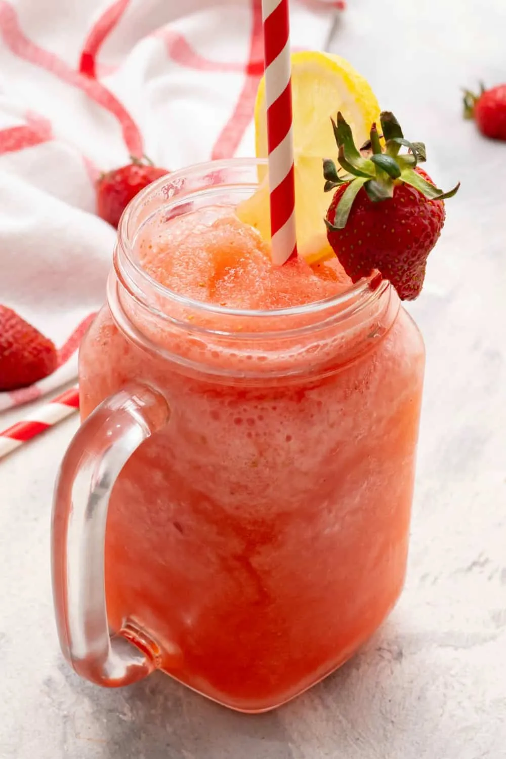 Sparkling Frozen Strawberry Lemonade