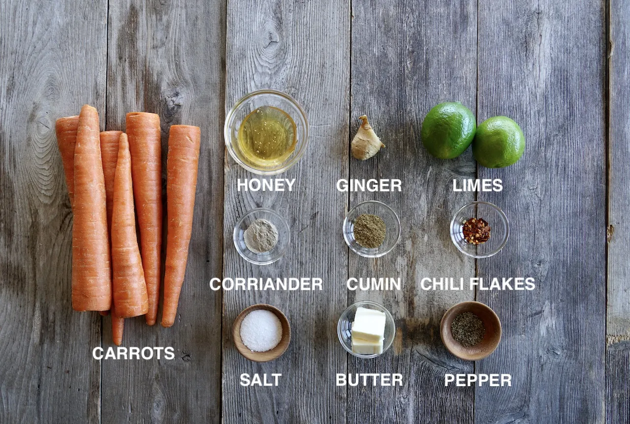 Spiced Lime Ginger Carrots