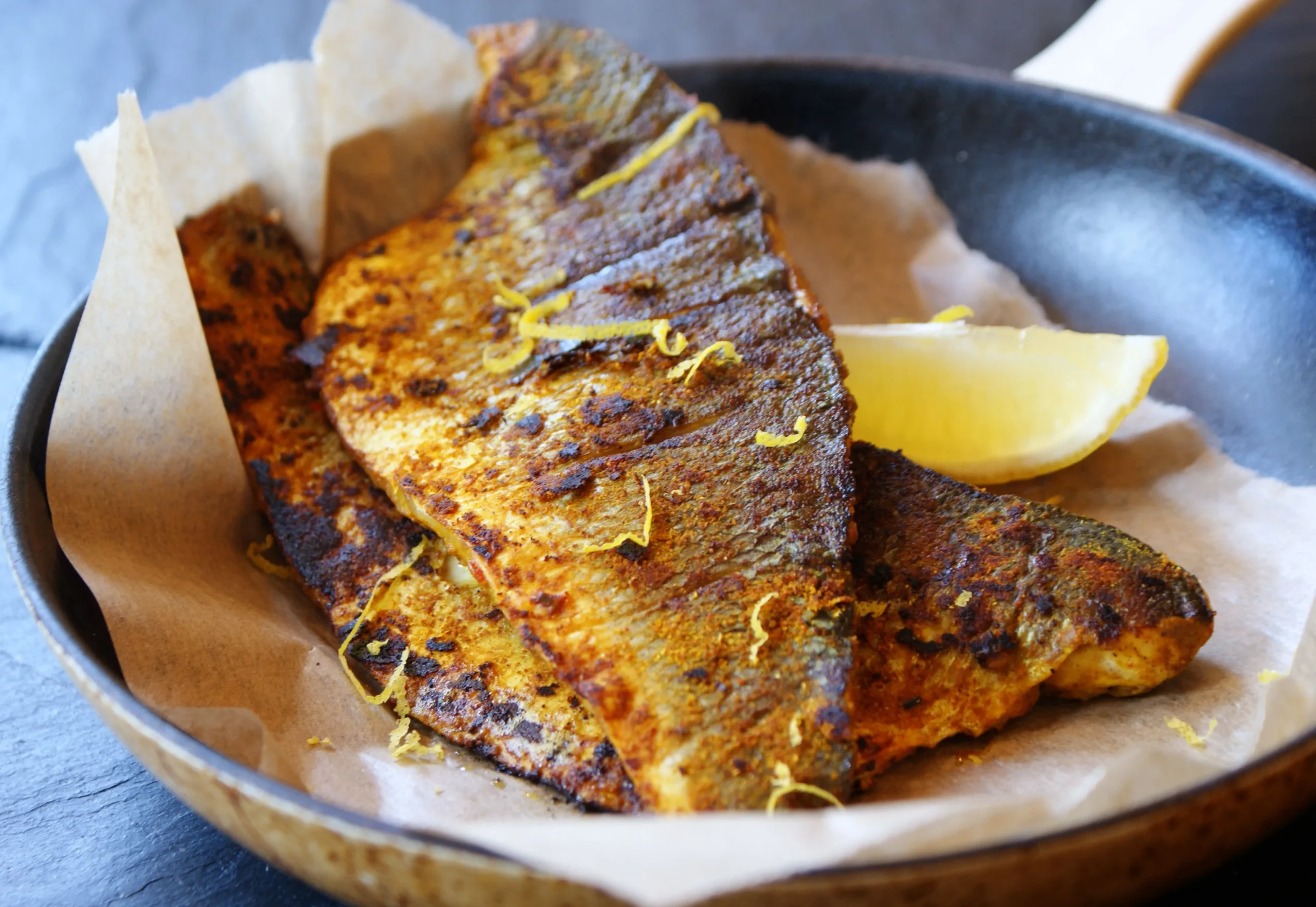 Spiced Sea Bass