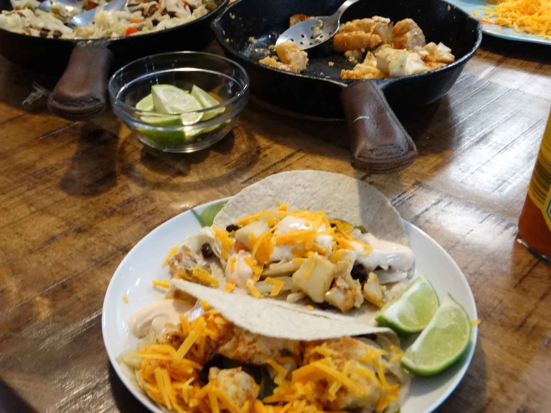 Spicy Blackened Fish Fajitas