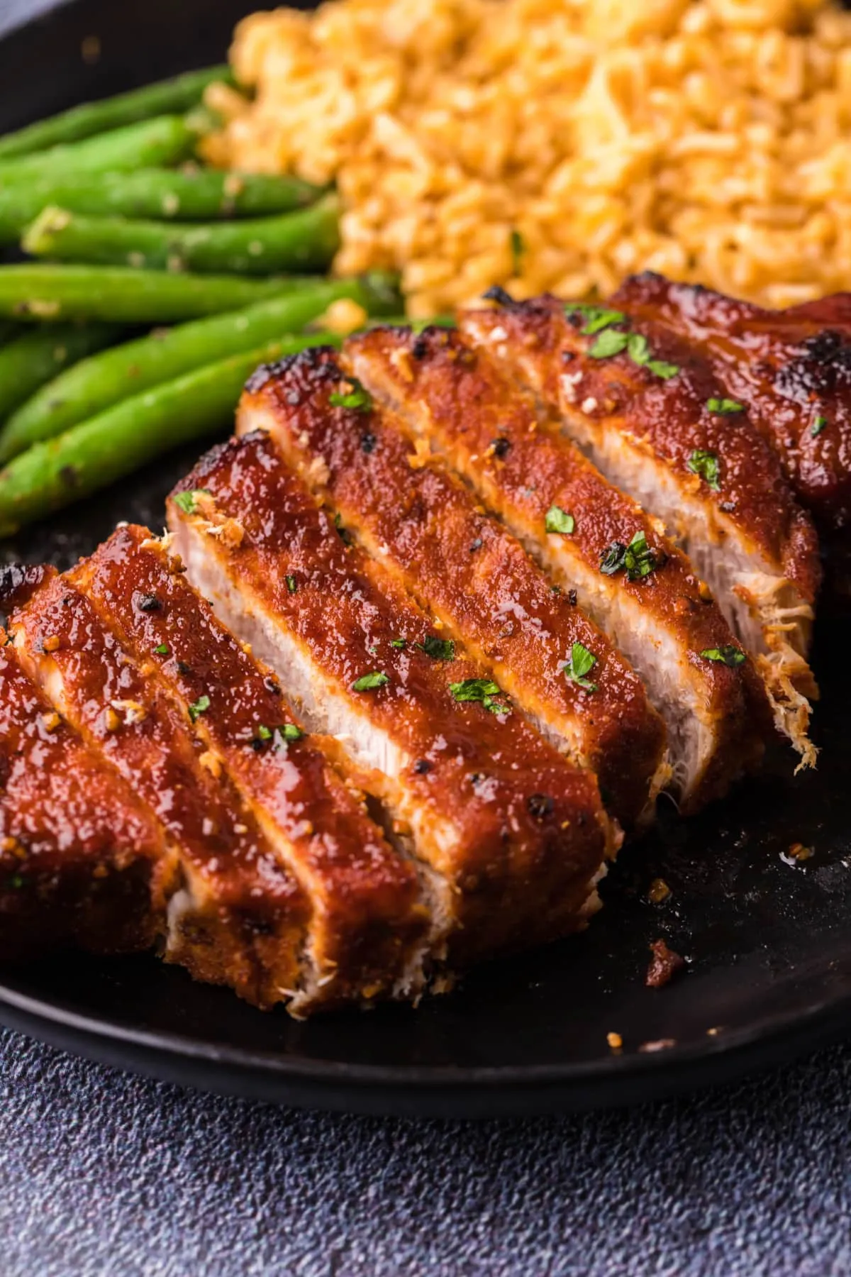Spicy Brown Sugar Glazed Pork Chops