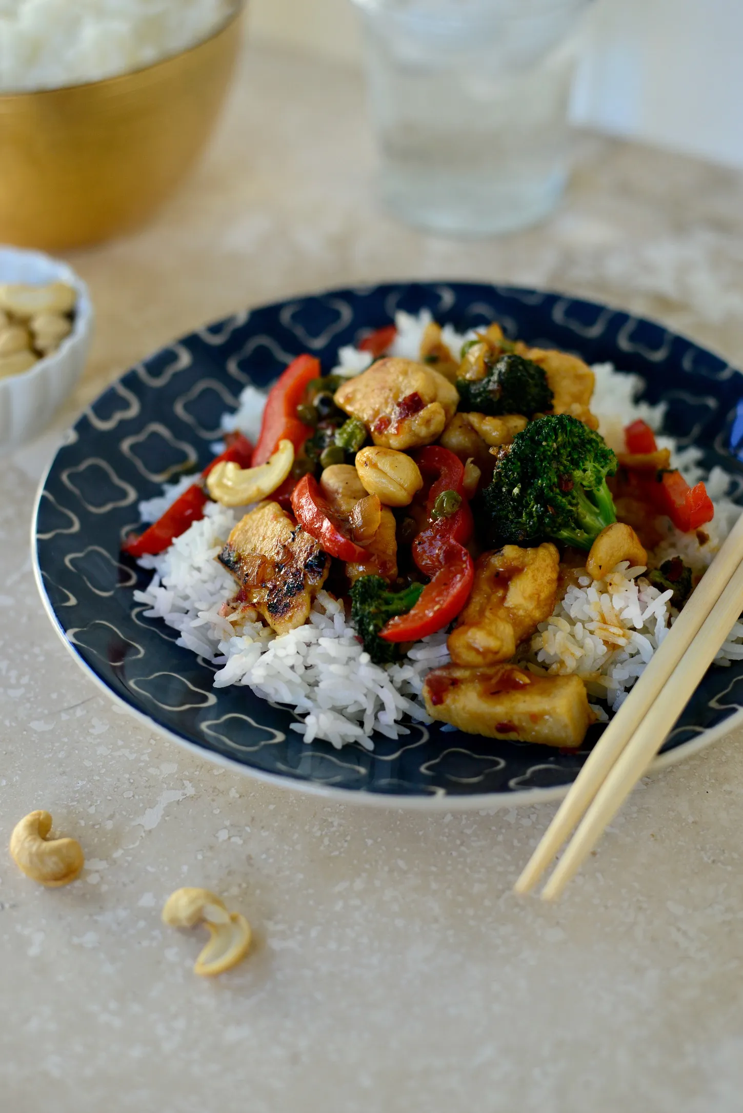 Spicy Cashew Chicken Stir Fry