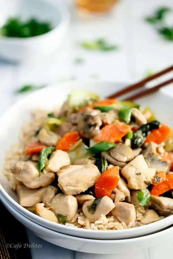 Spicy Honey Mustard Chicken Stir Fry