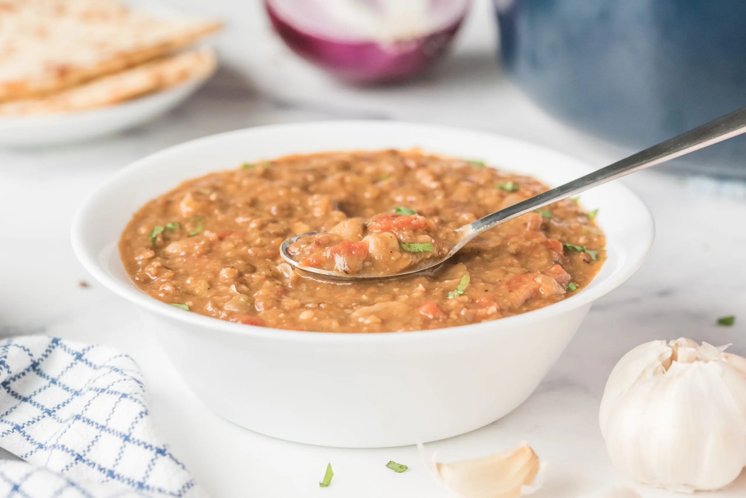 Spicy Lentil Bean Soup