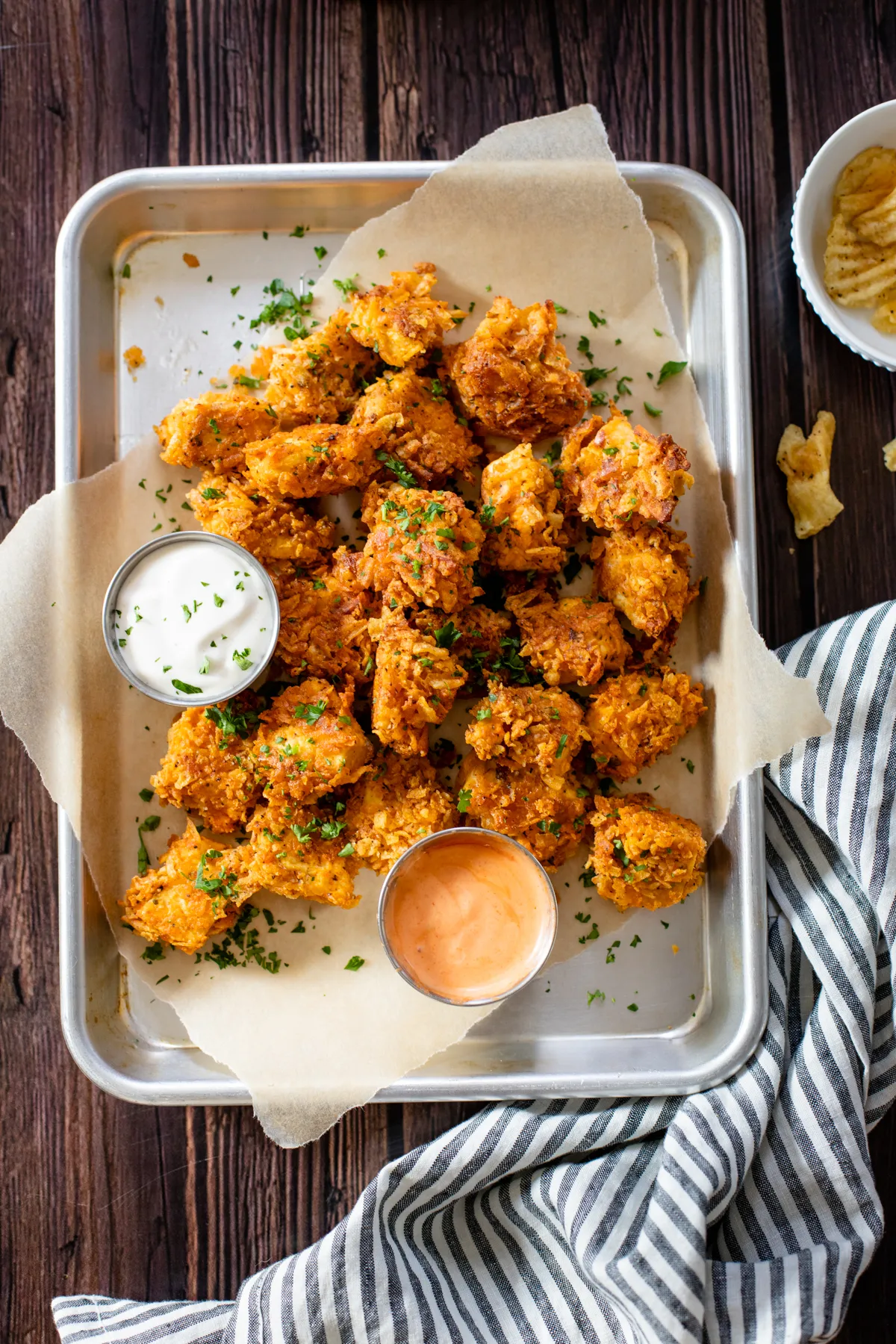 Spicy Popcorn Tofu Nuggets