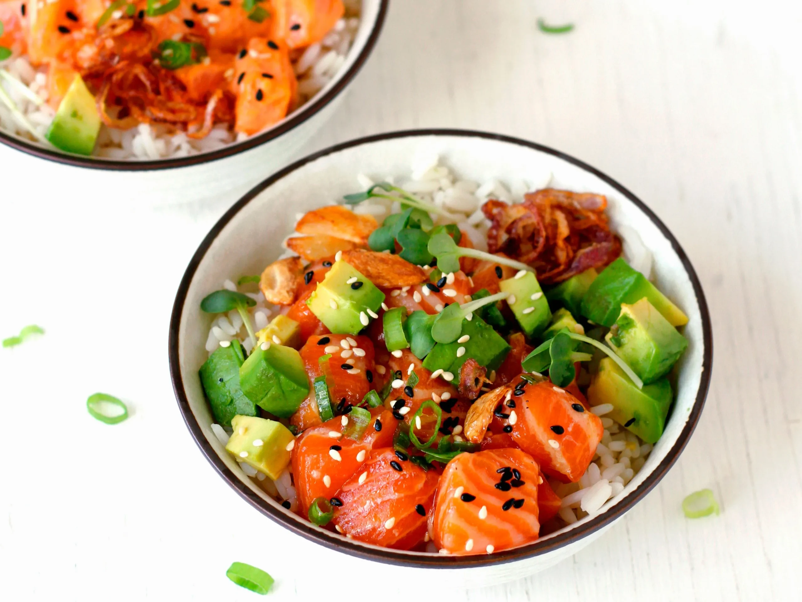Spicy Salmon Poke Bowl