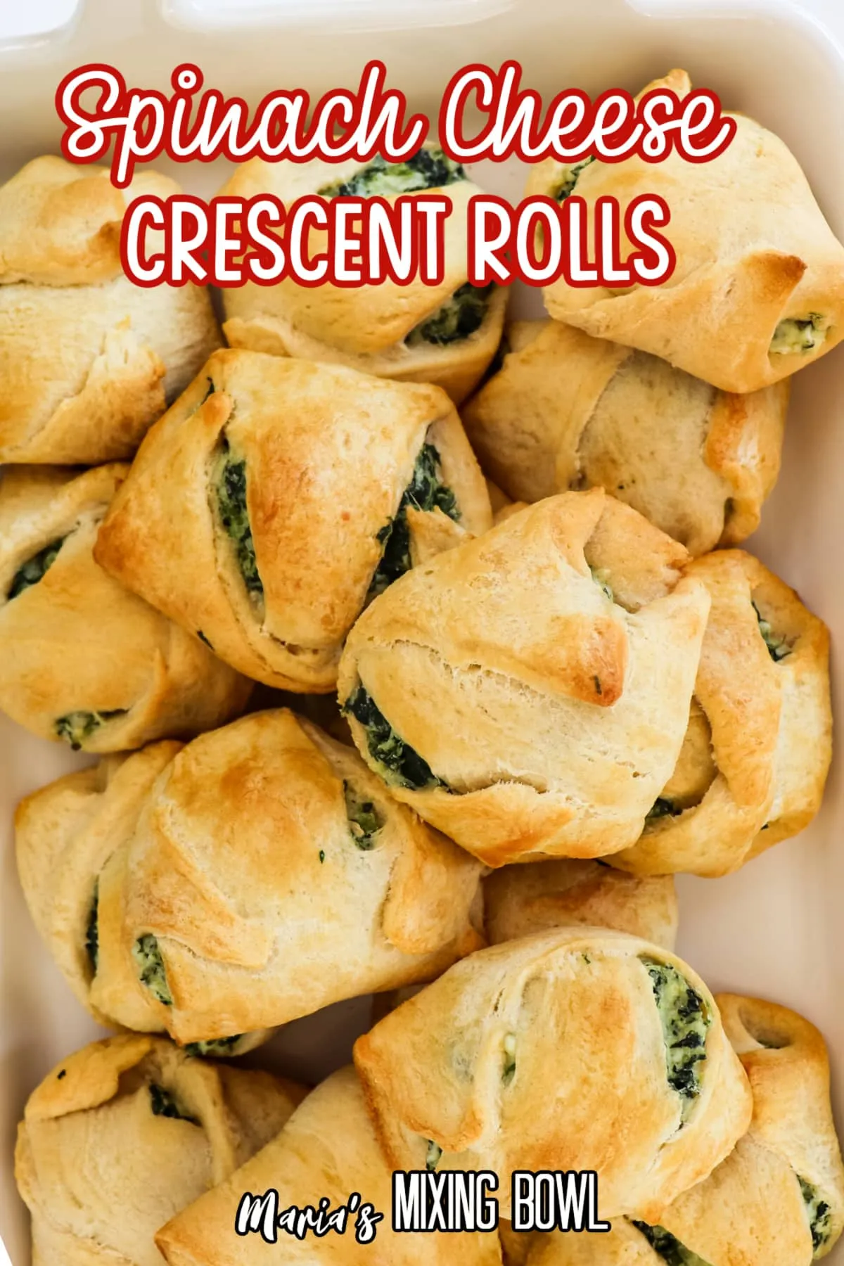 Spinach Cheese Crescents Maceon