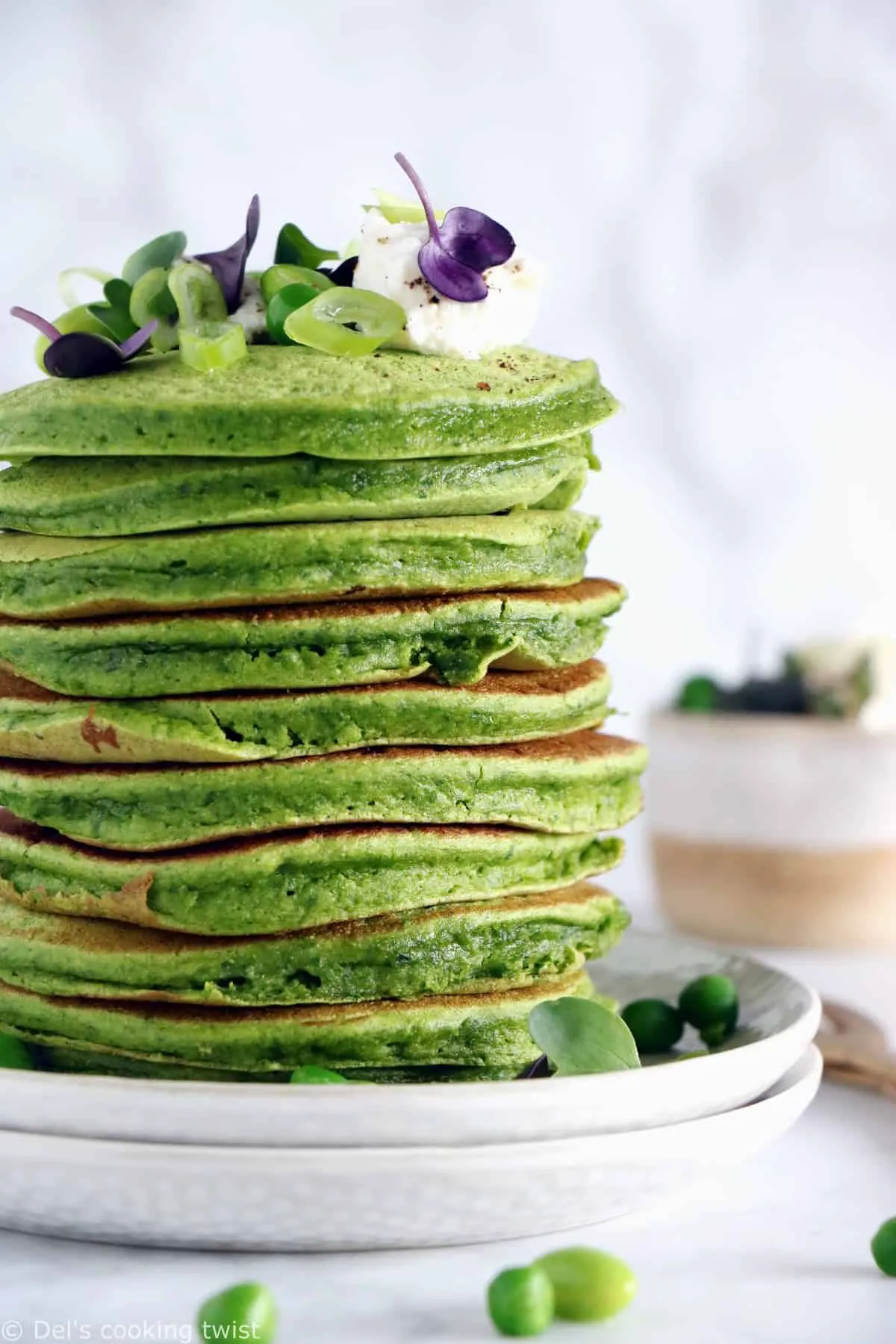 Spinach Chickpea Pancakes (Green Pancakes)