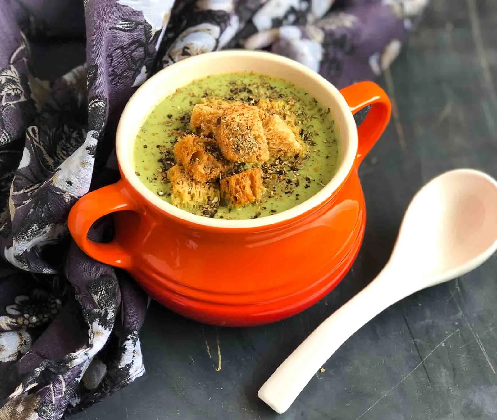 Spinach Coconut Zucchini Soup