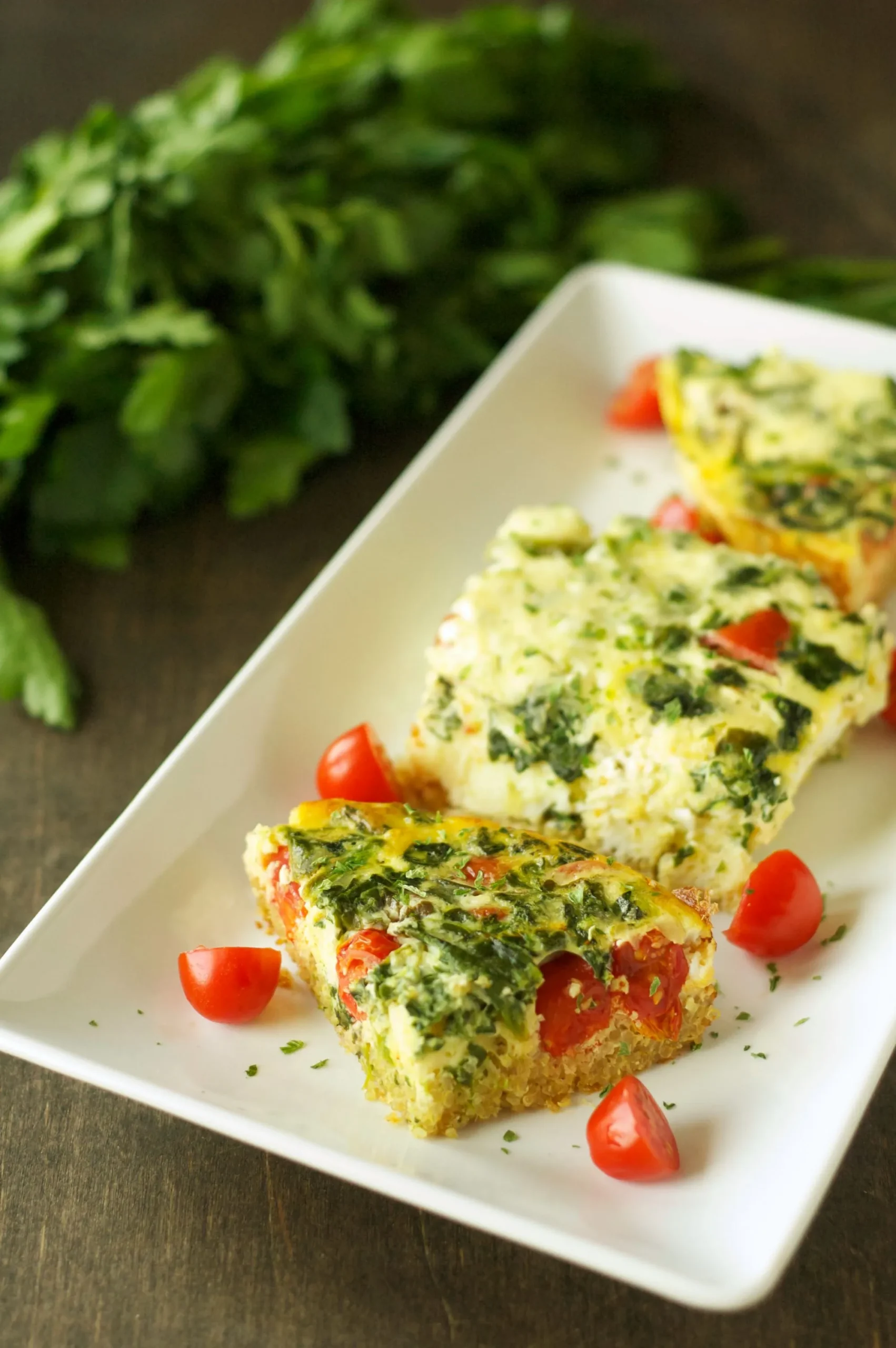 Spinach Sausage Quinoa Breakfast Casserole
