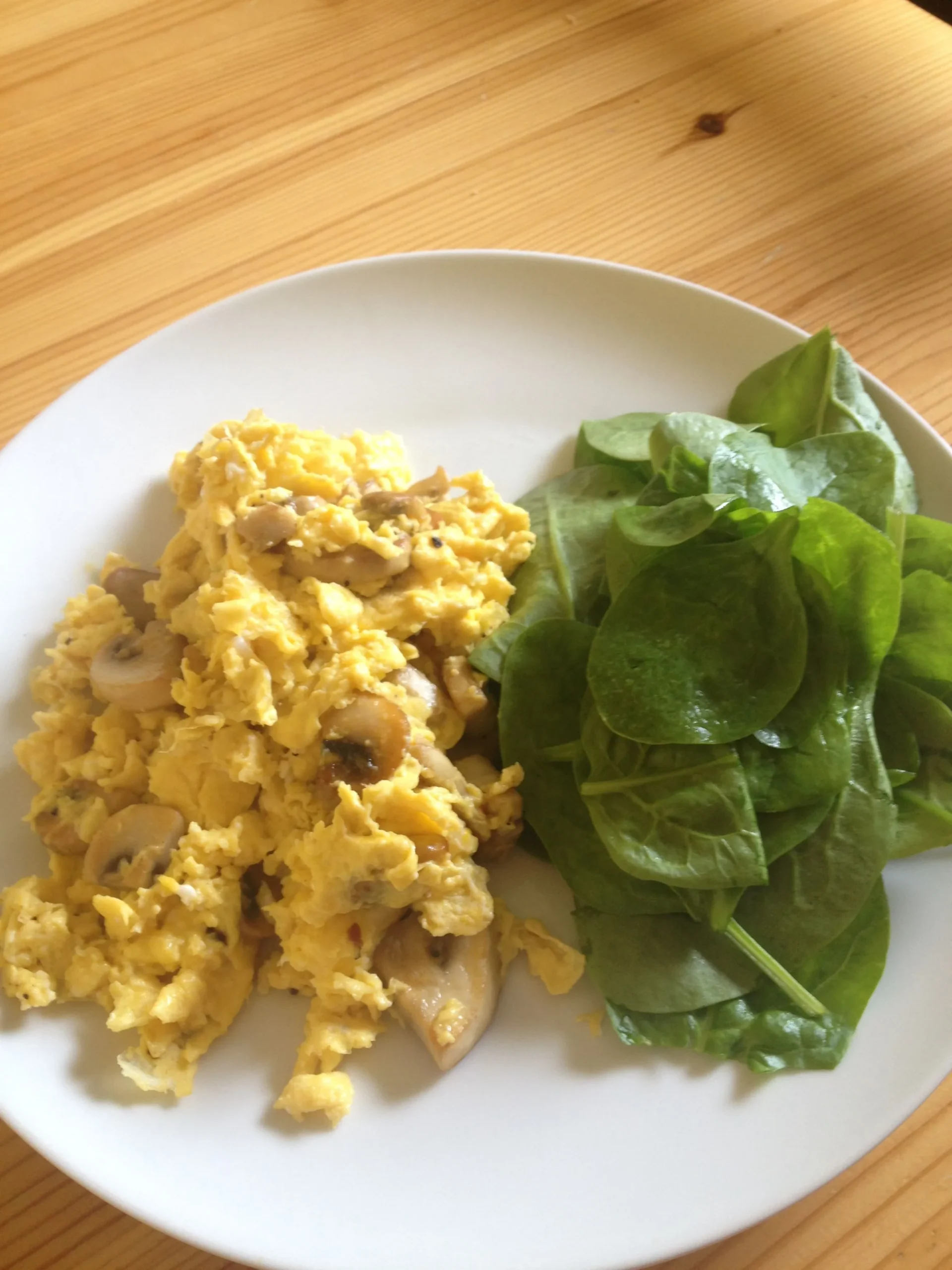 Spinach Scramble from Clean Eating