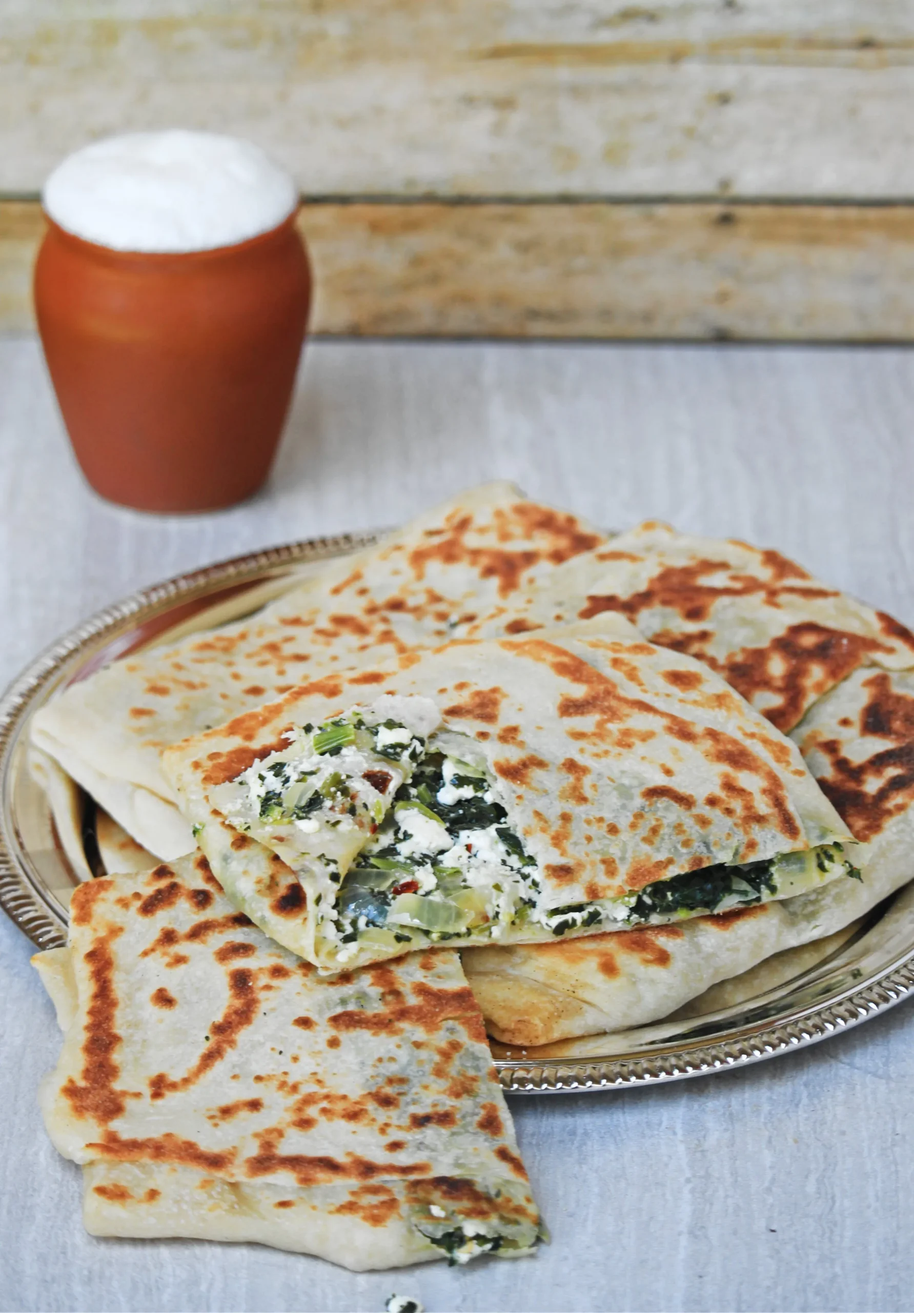 Spinach and Feta Gozleme