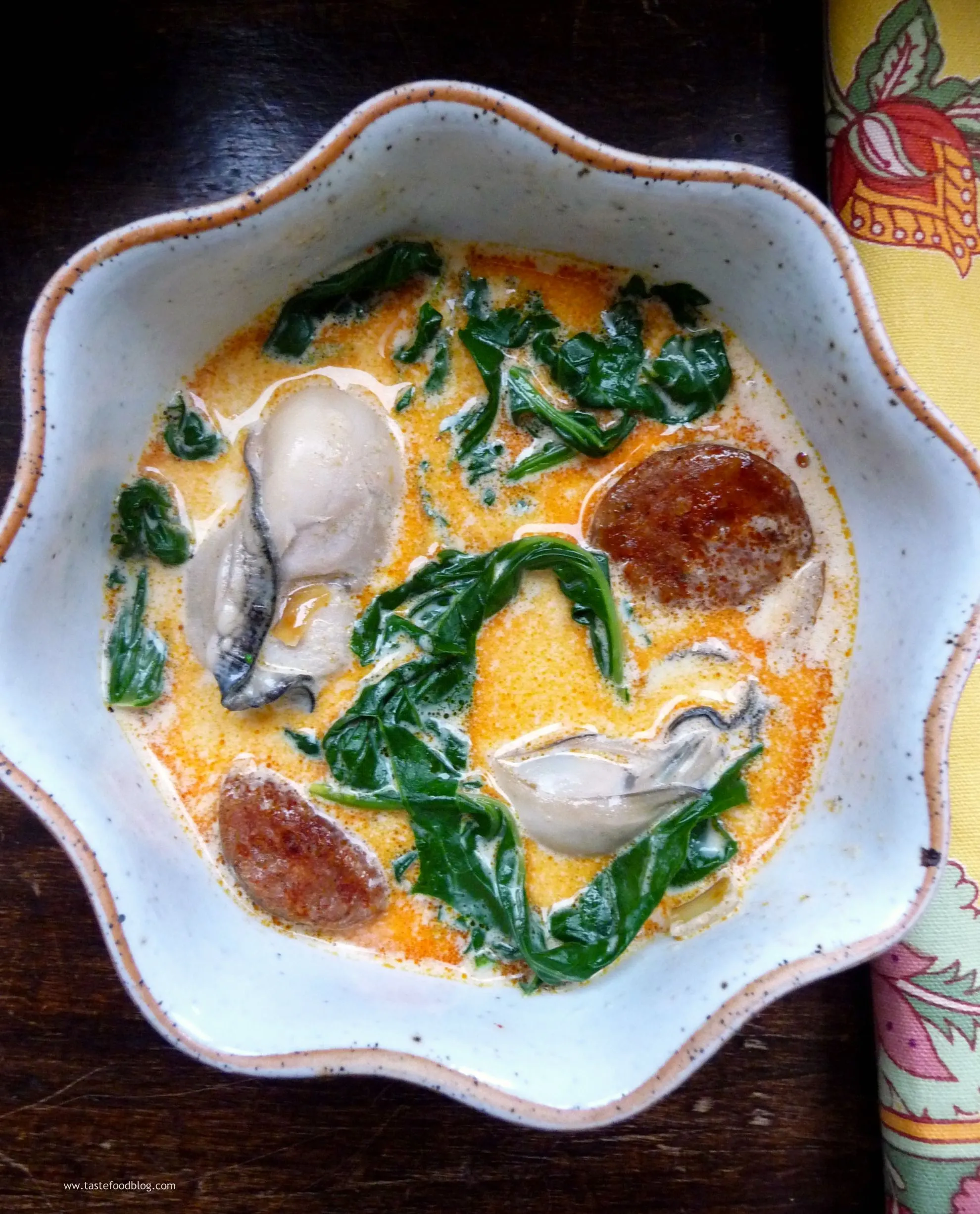 Spinach and Oyster Bisque