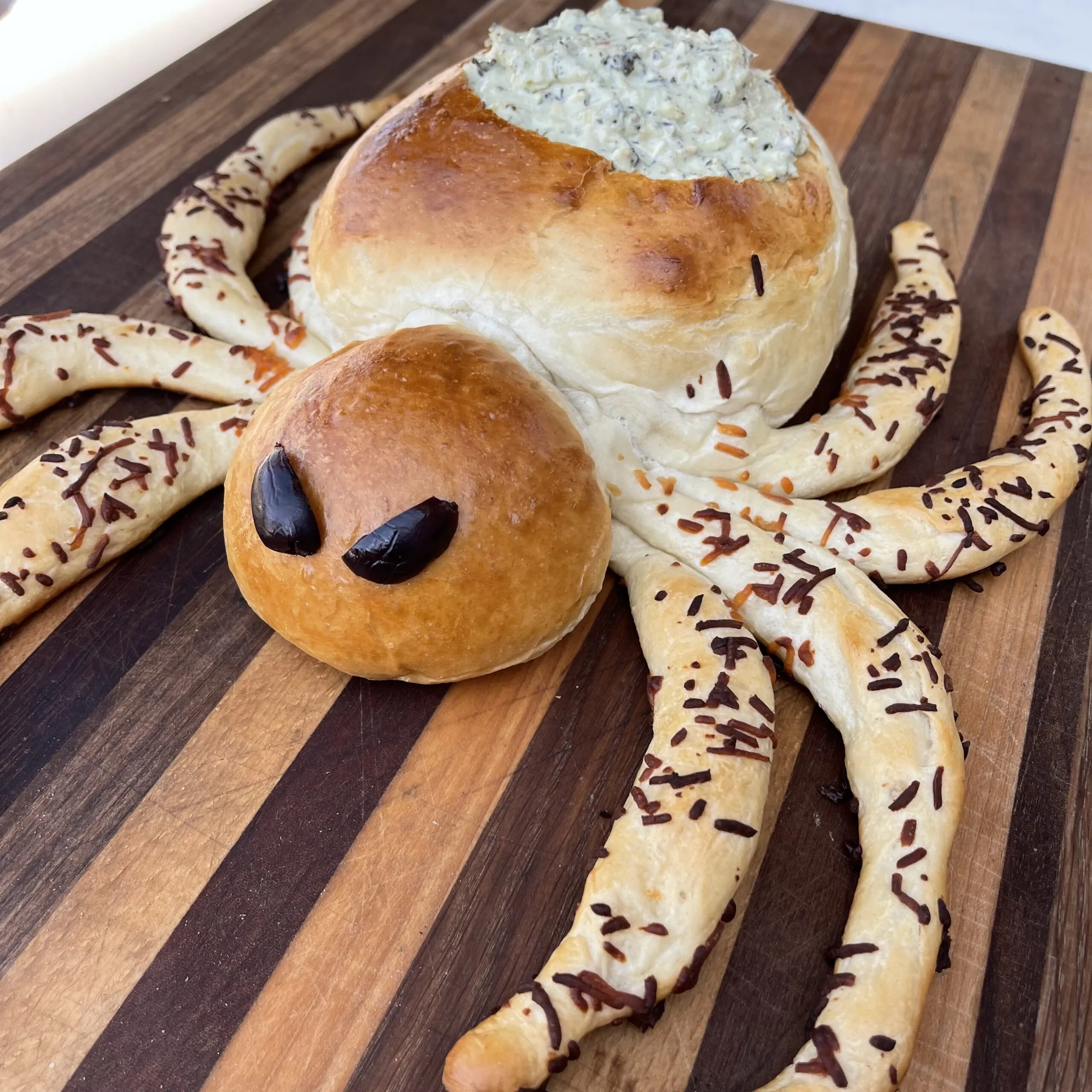 Spooky Mummy Bread Bowl